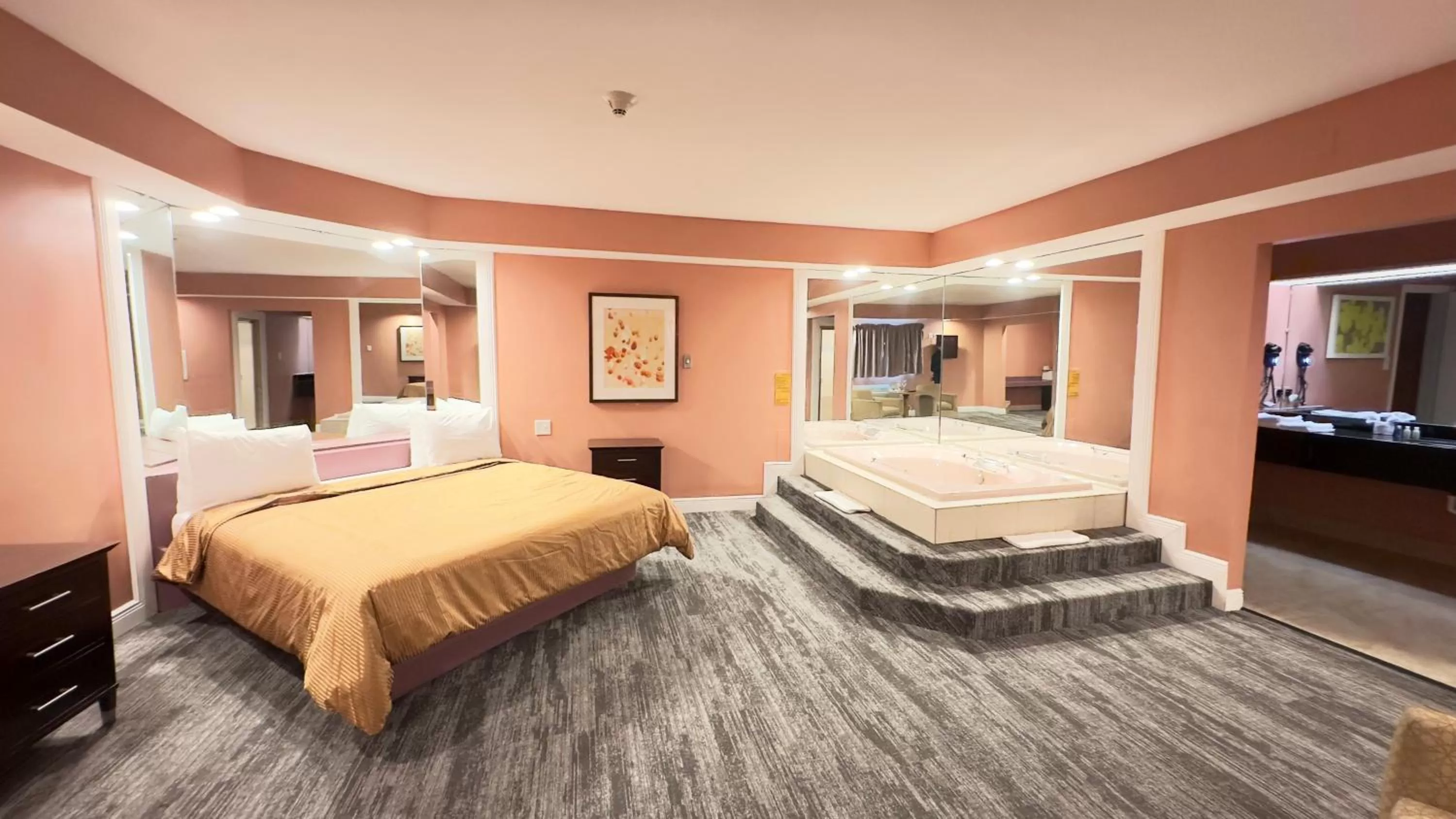 Hot Tub, Bed in Inn of the Dove - Romantic Luxury Suites with Jacuzzi & Seasonal Fireplace at Harrisburg-Hershey-Philadelphia, PA