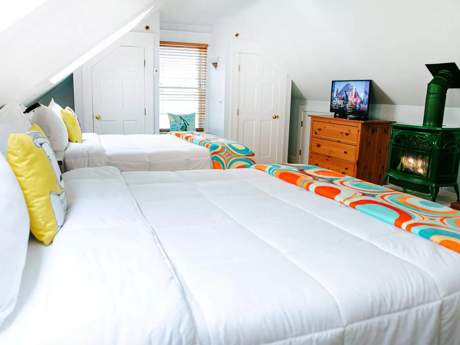 Bed in The Provincetown Hotel at Gabriel's