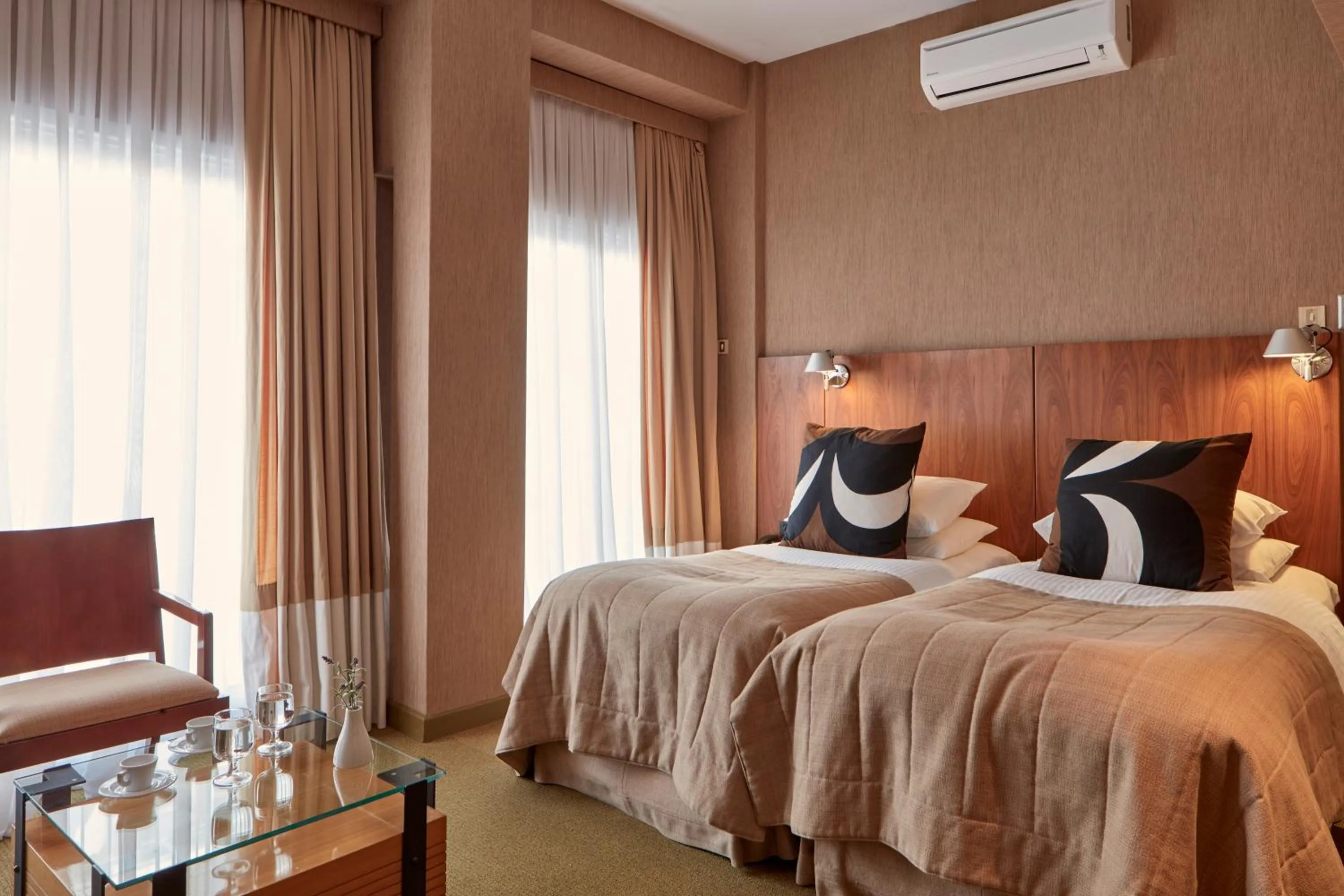 Bed in Philippos Hotel