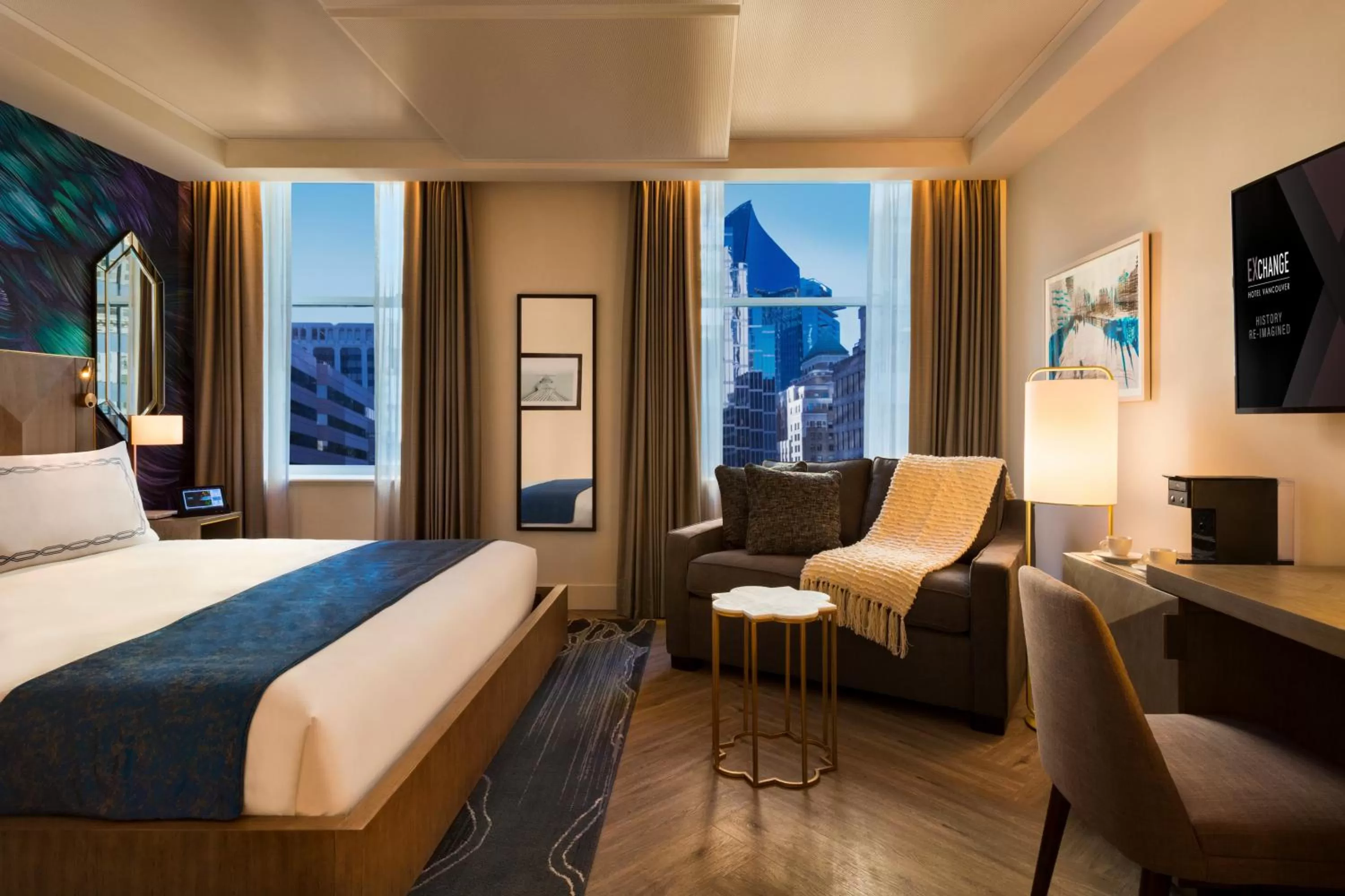 Bed in EXchange Hotel Vancouver