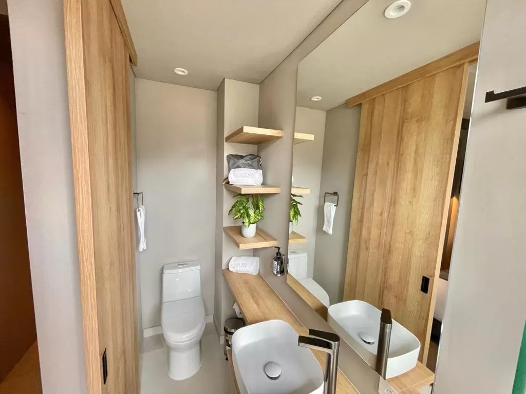 Bathroom in ICON 100 Luxury Apartasuites