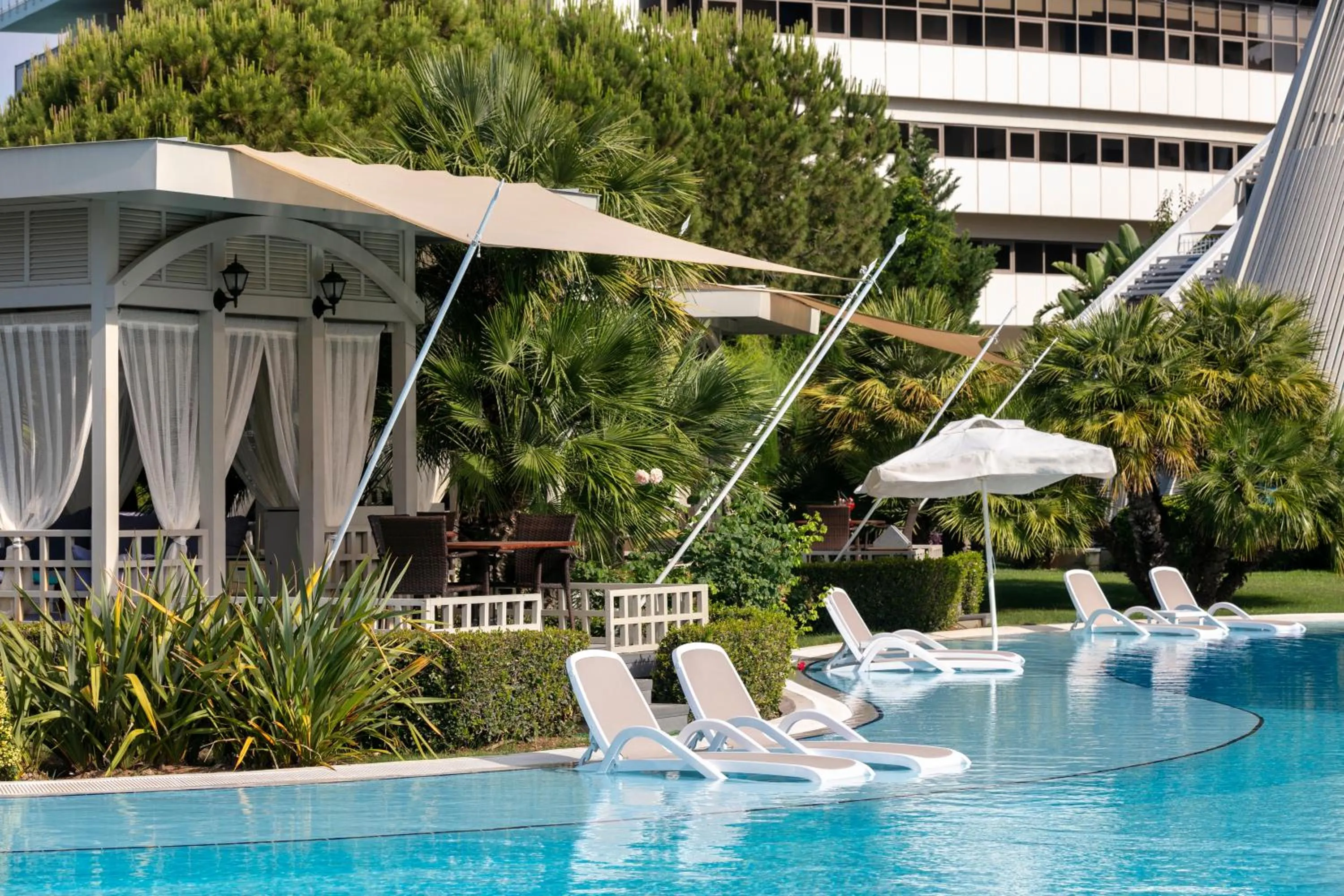 Pool view in Susesi Luxury Resort