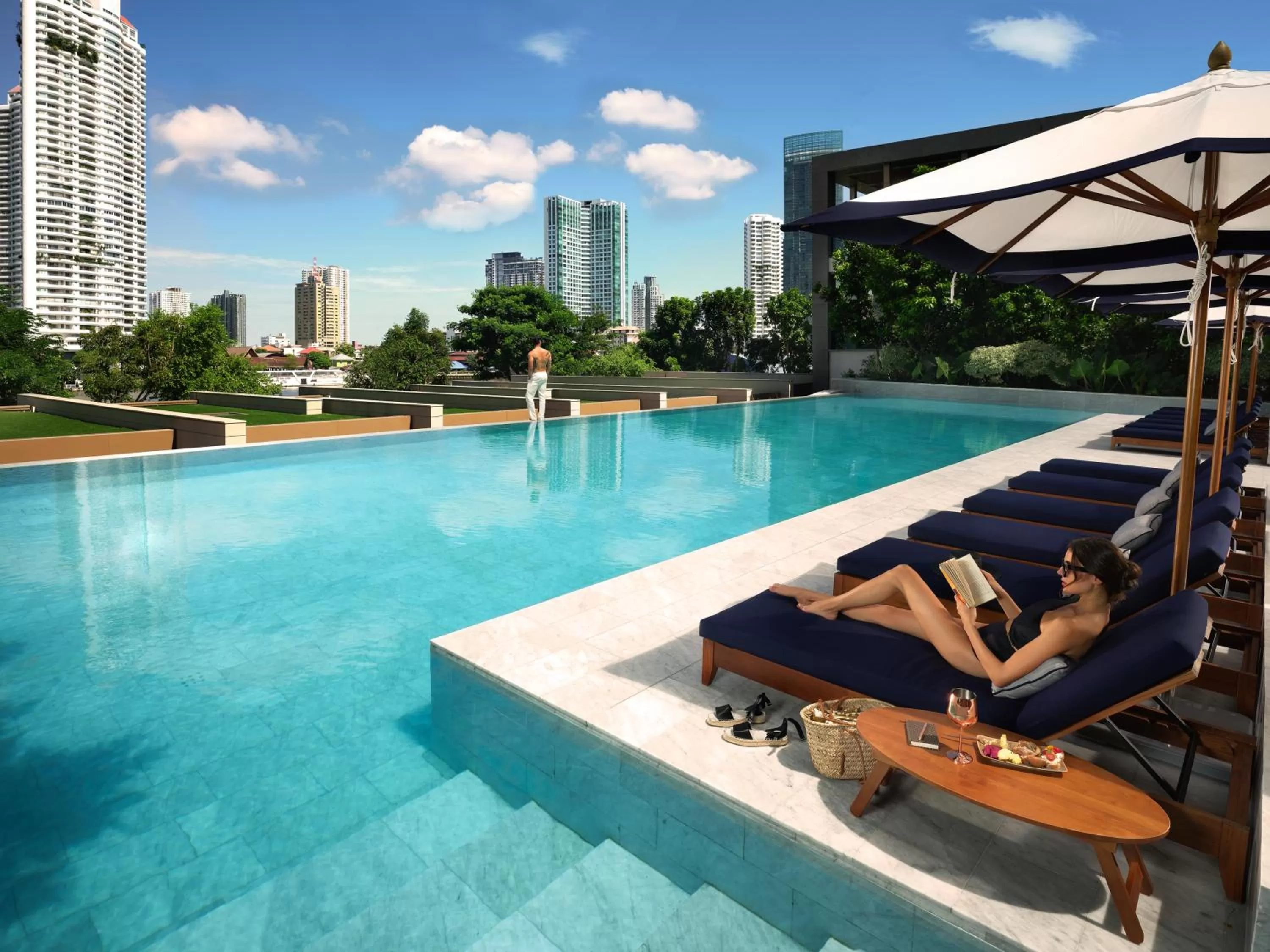 Swimming pool in Capella Bangkok