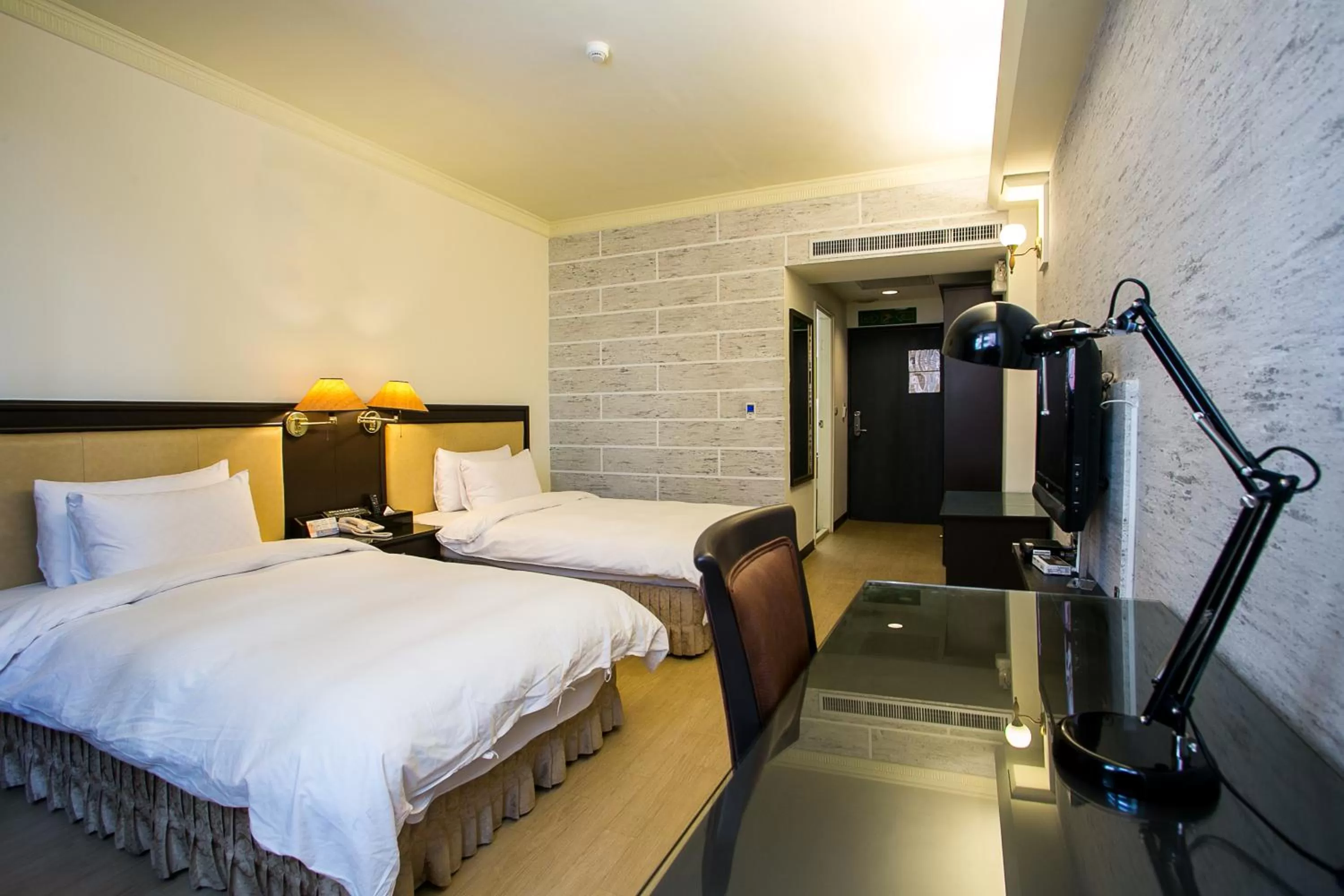 Bed in Huang Shin Business Hotel-Shang An