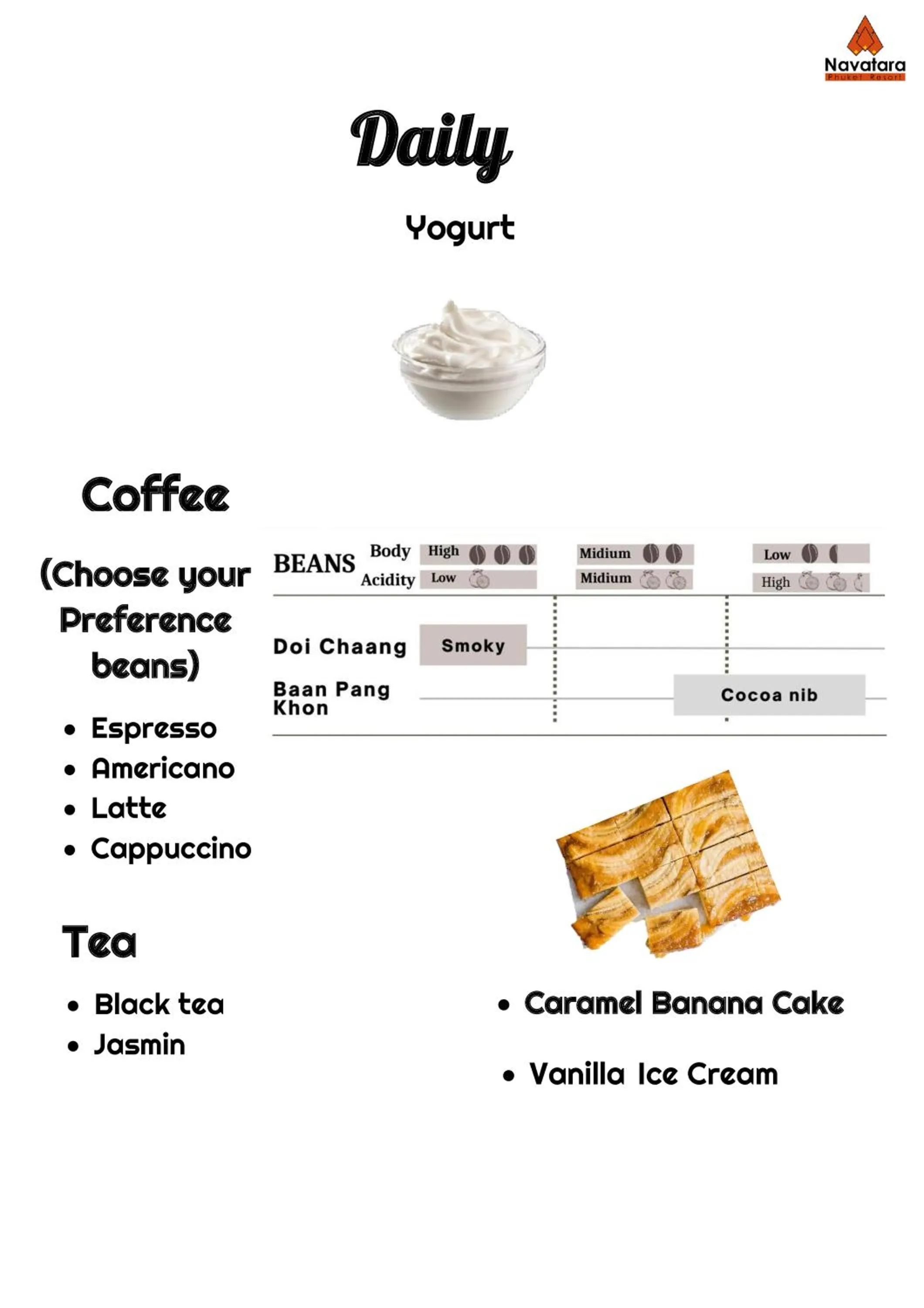 Breakfast in Navatara Phuket Resort