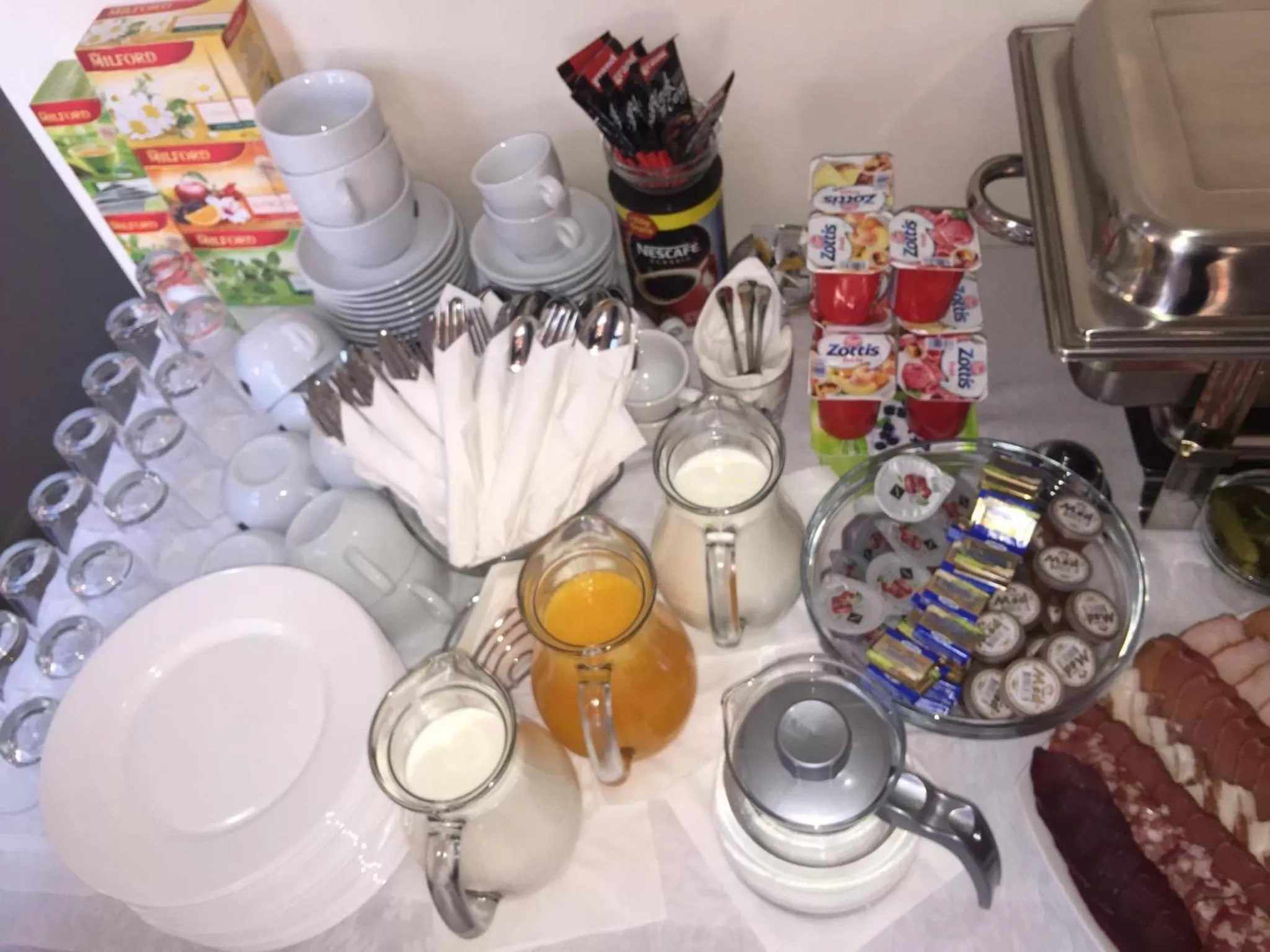 Buffet breakfast in Garni Hotel Central Lux