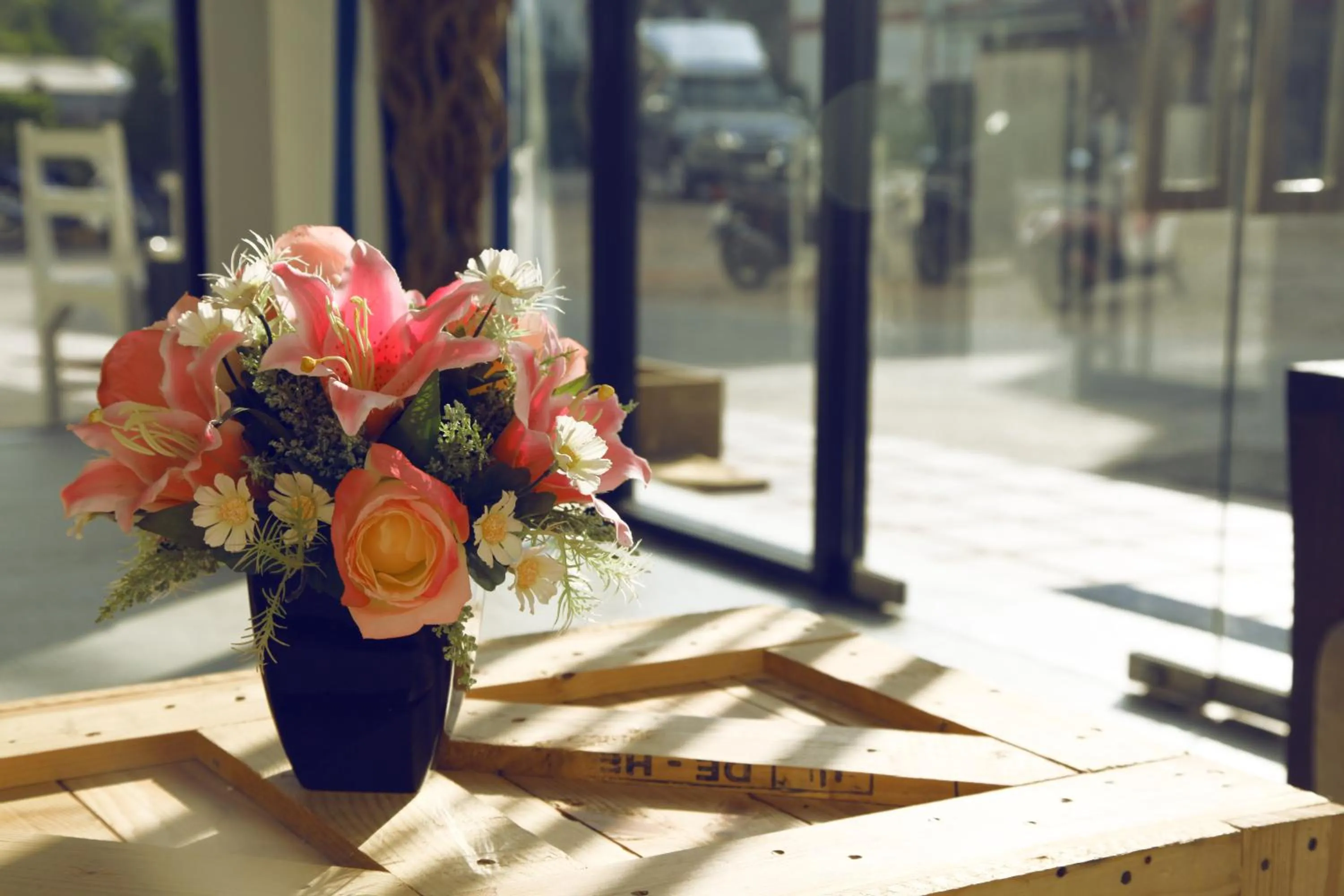 Decorative detail in The Blue Pearl Kata Hotel