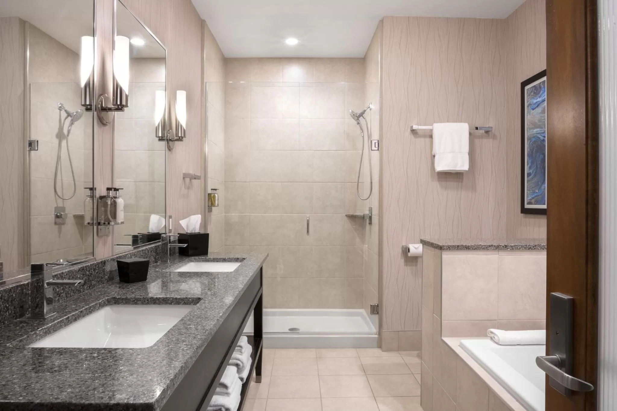 Bathroom in voco The Tiger Hotel, Columbia, MO by IHG