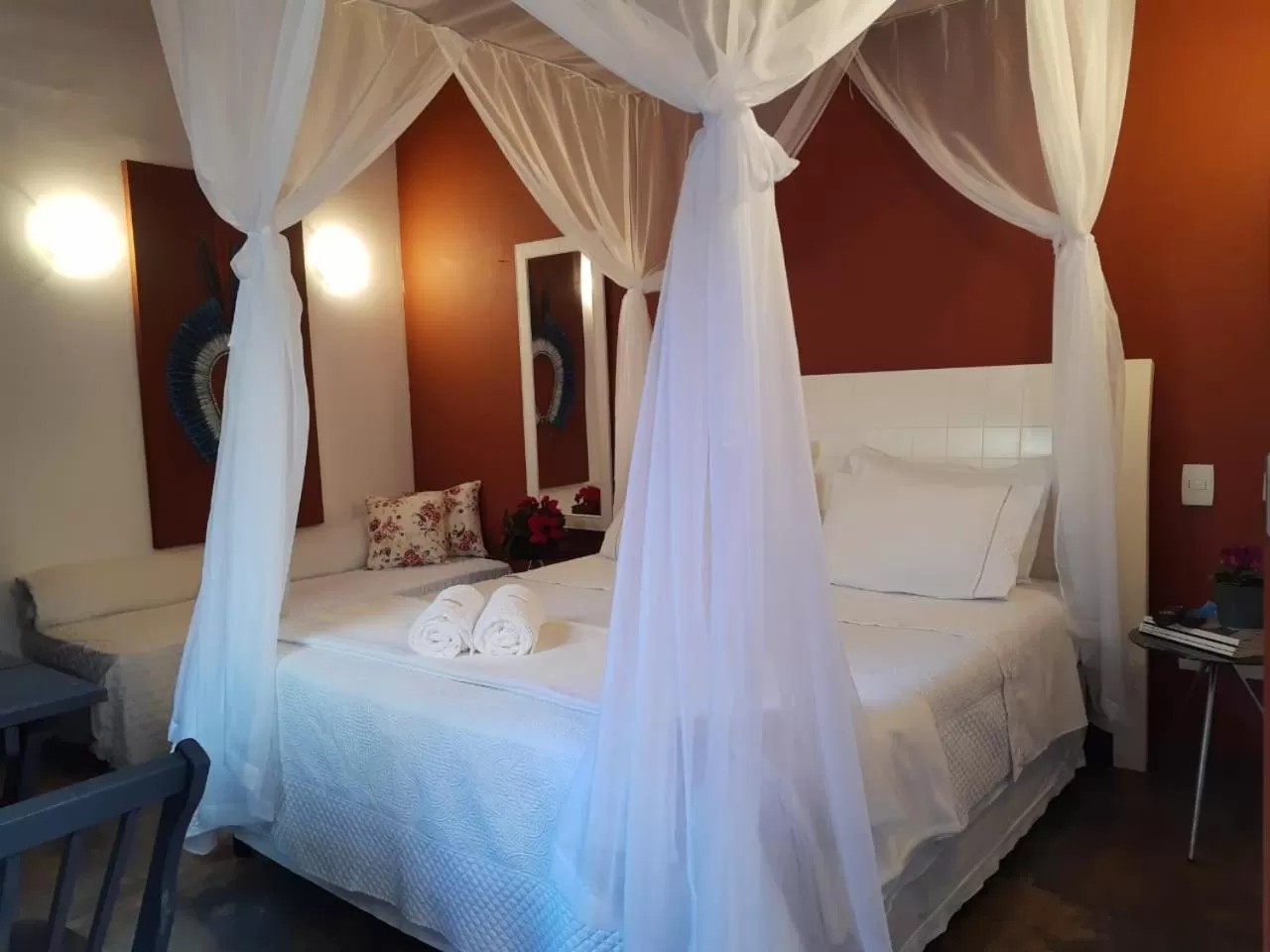 Bed in Magias de Paraty Ecopousada