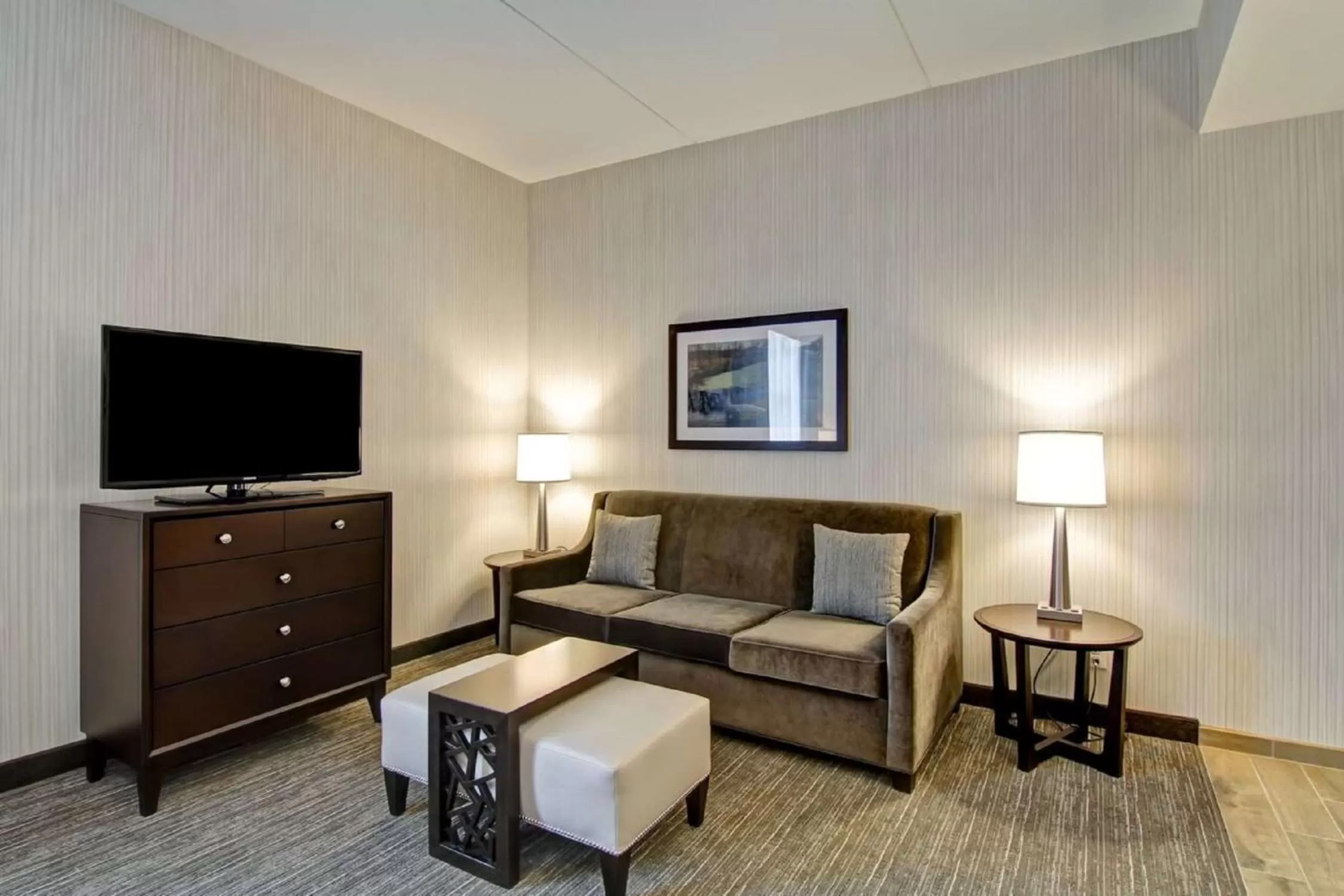 Living room in Homewood Suites By Hilton Clifton Park