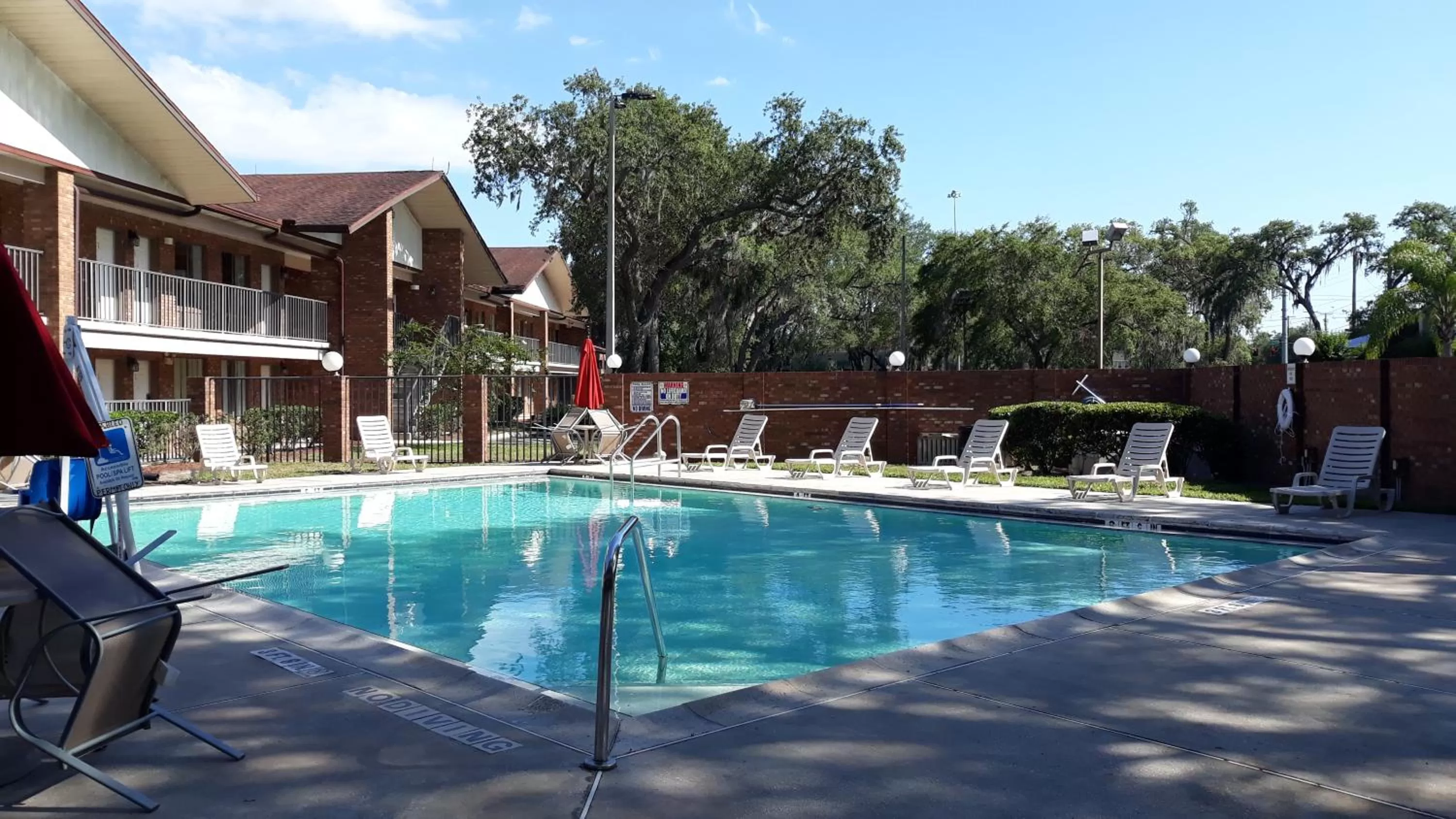 Pool view in Ramada by Wyndham Temple Terrace/Tampa North