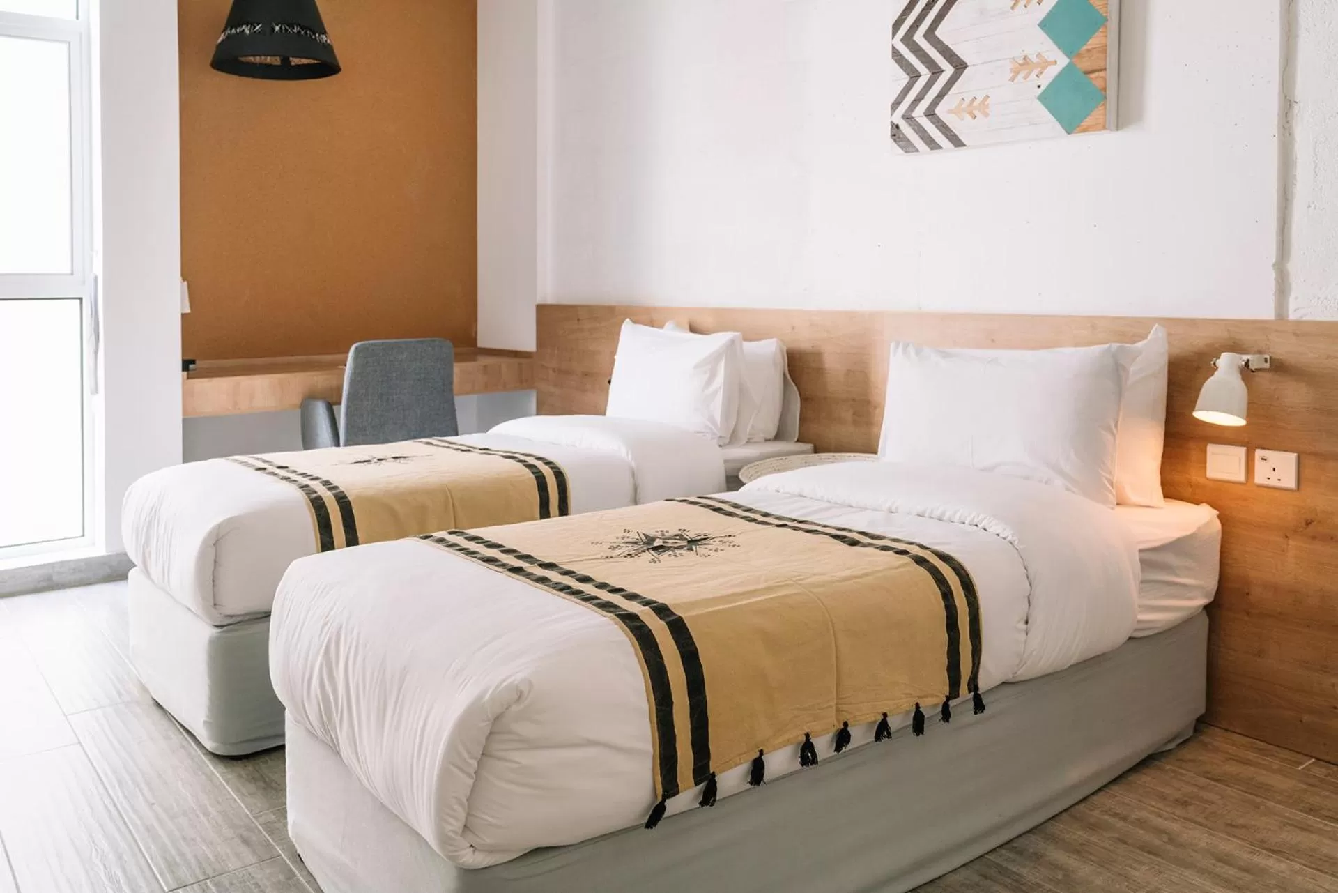 Bed in Nuzl Shada Hotel