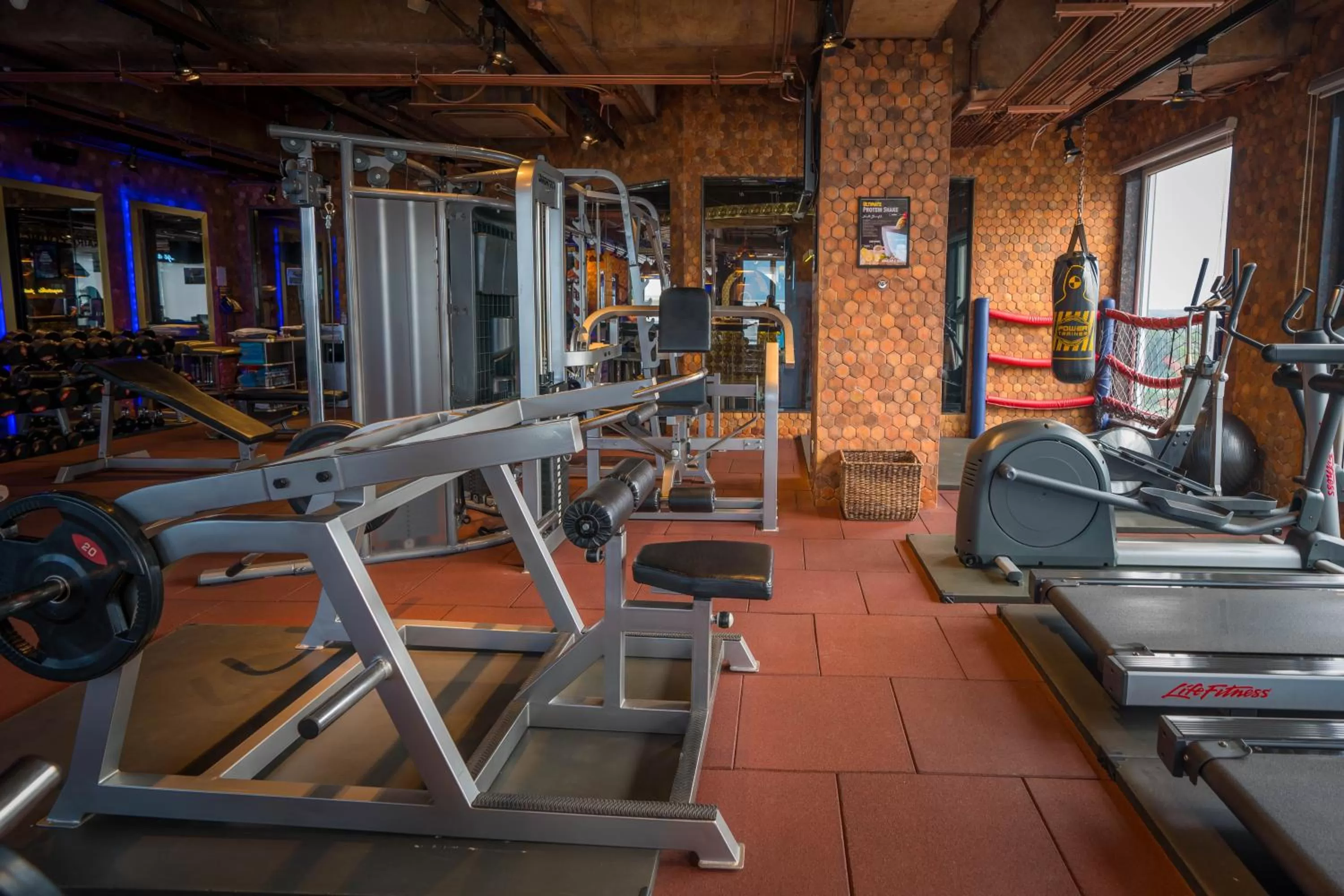 Fitness centre/facilities in ABC Hotel