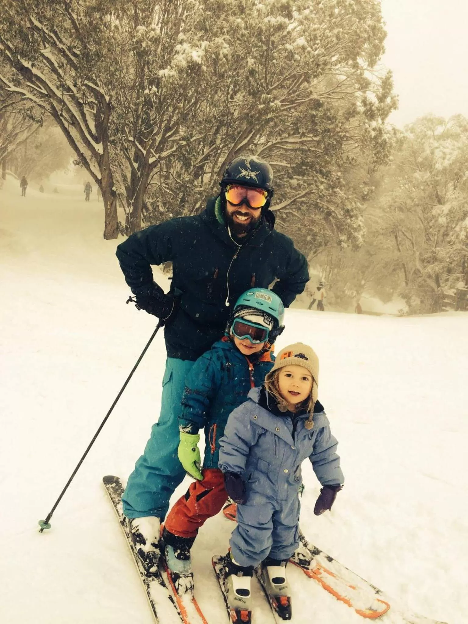 Skiing, Winter in Alpine Woodsmoke Apartments