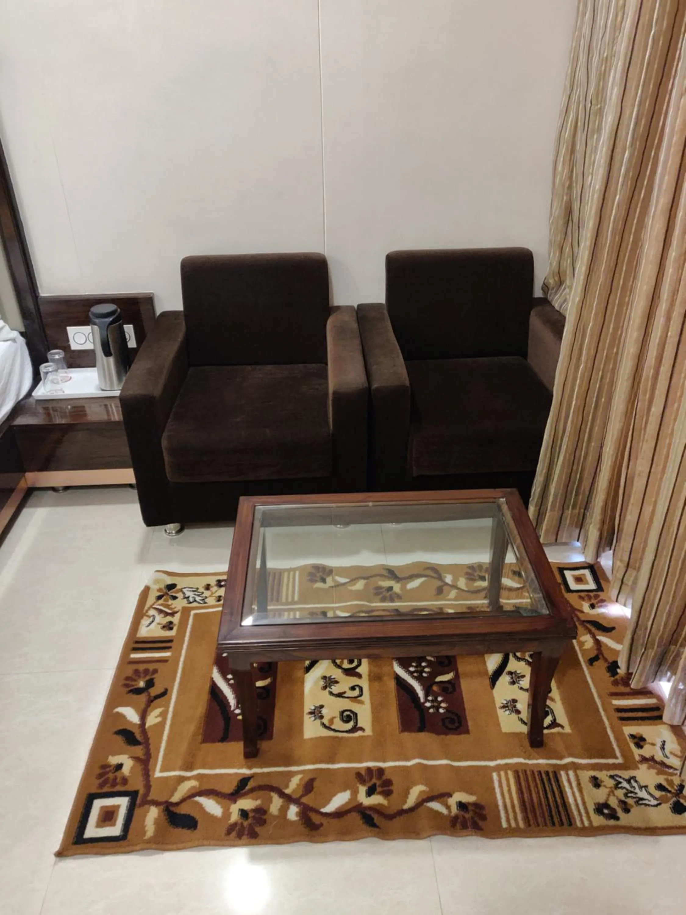 Seating area in Chandra Imperial