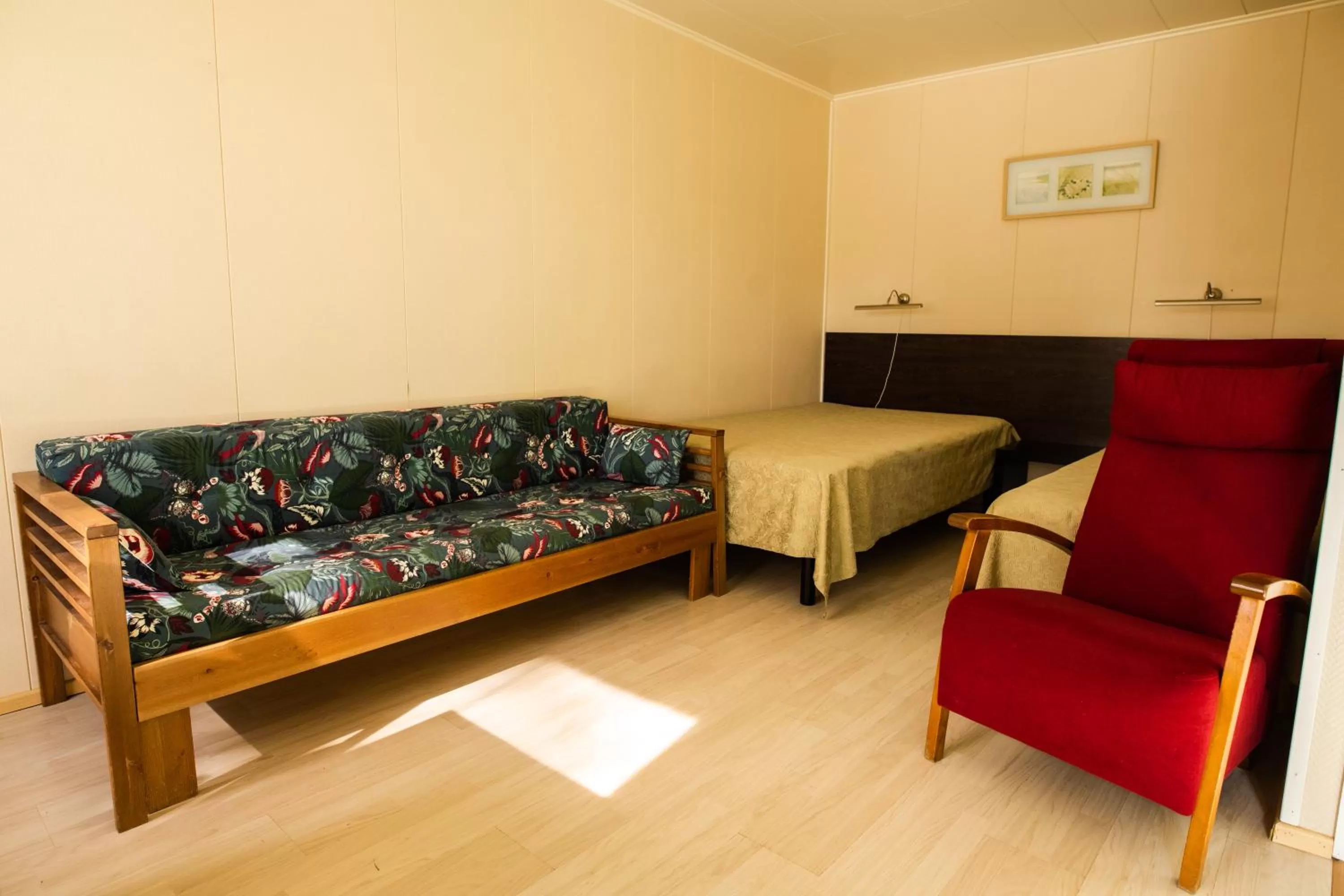 Bed in Motelli Rovaniemi