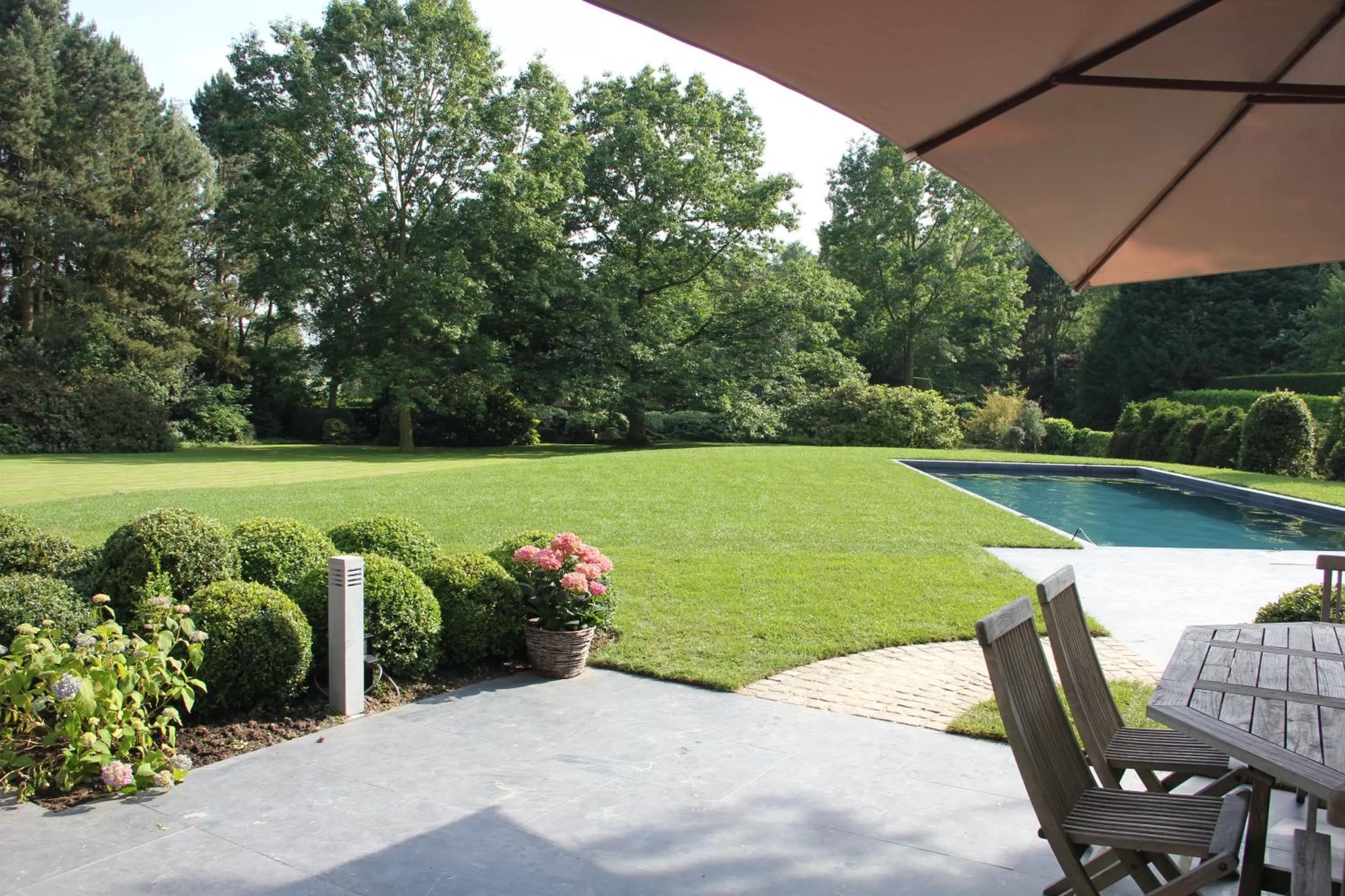 Garden in B&B L'Orangerie