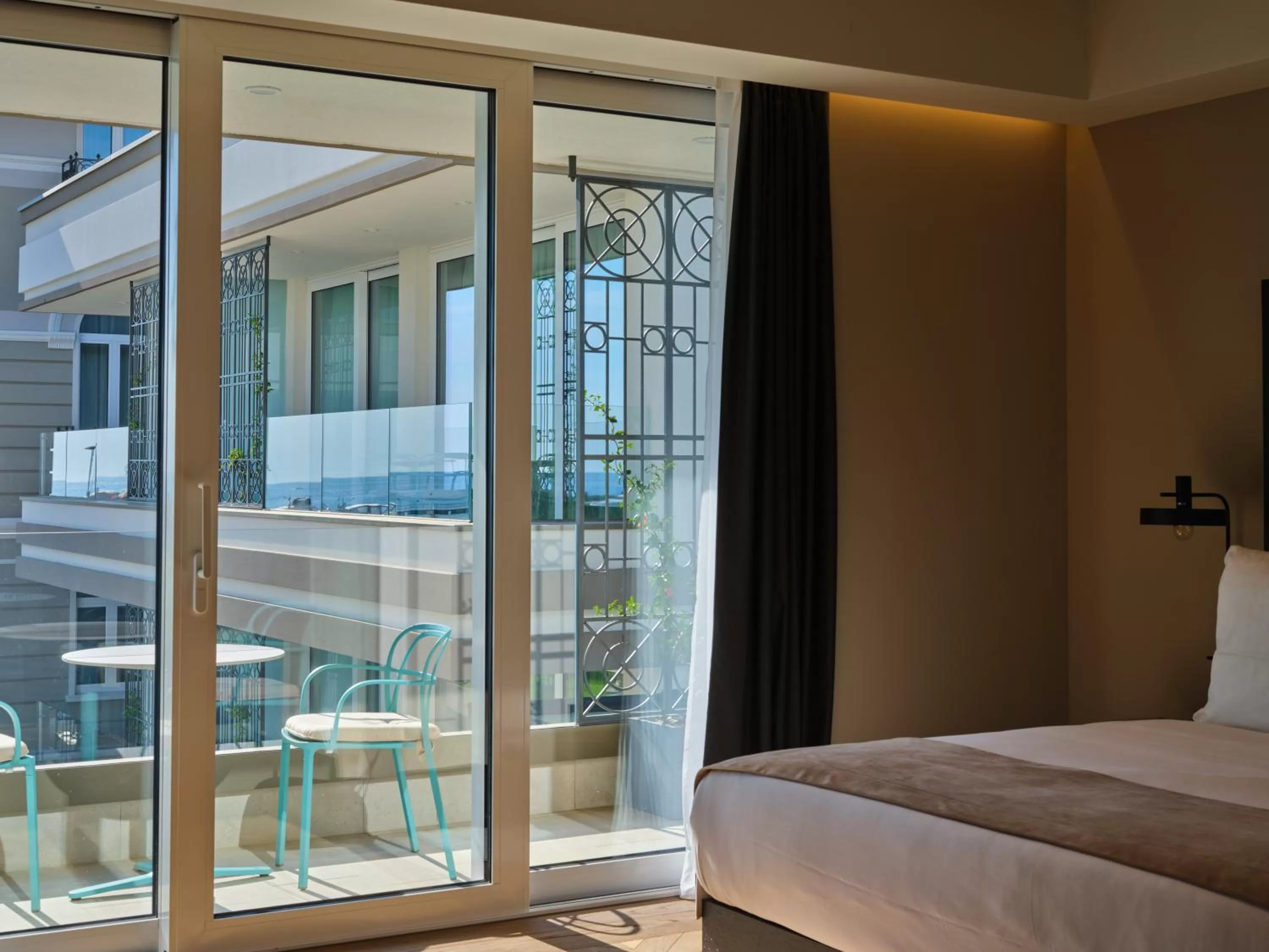 Balcony/Terrace, Bed in Palazzo Rainis Hotel & Spa - Small Luxury Hotel - Adults Only