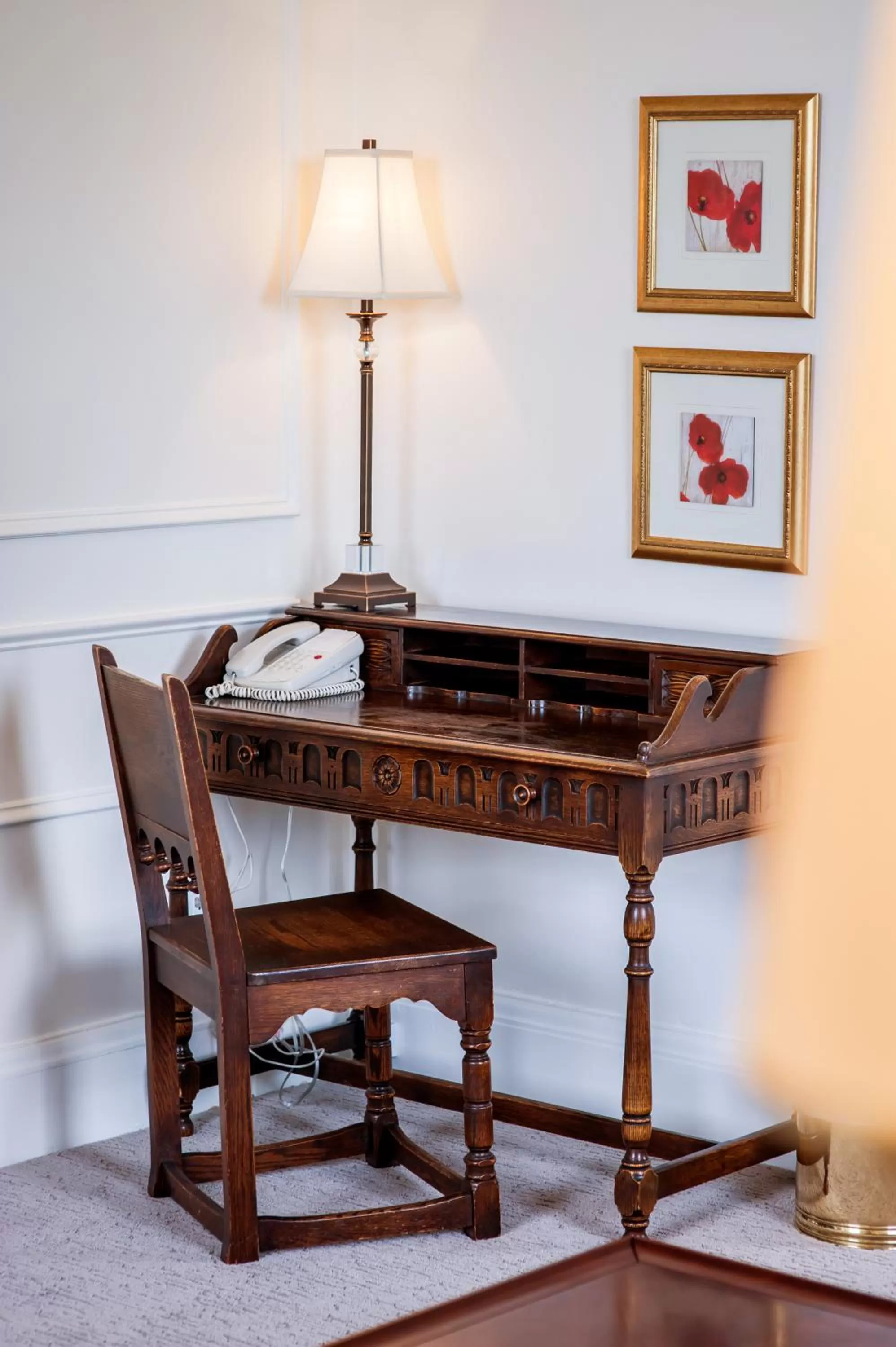 Seating area in The Inn at the Union Club of British Columbia