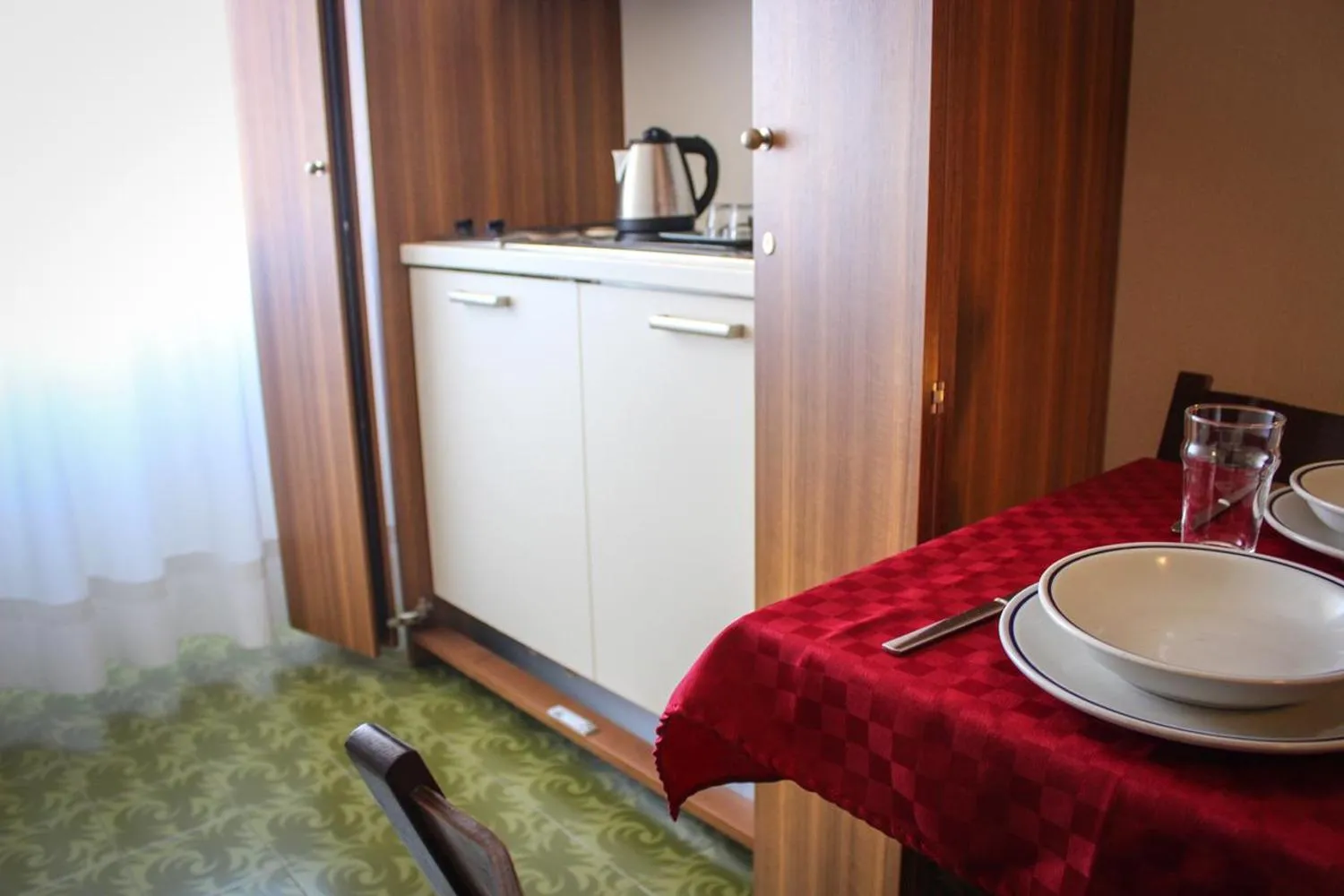 Kitchen or kitchenette in Hotel Centrale