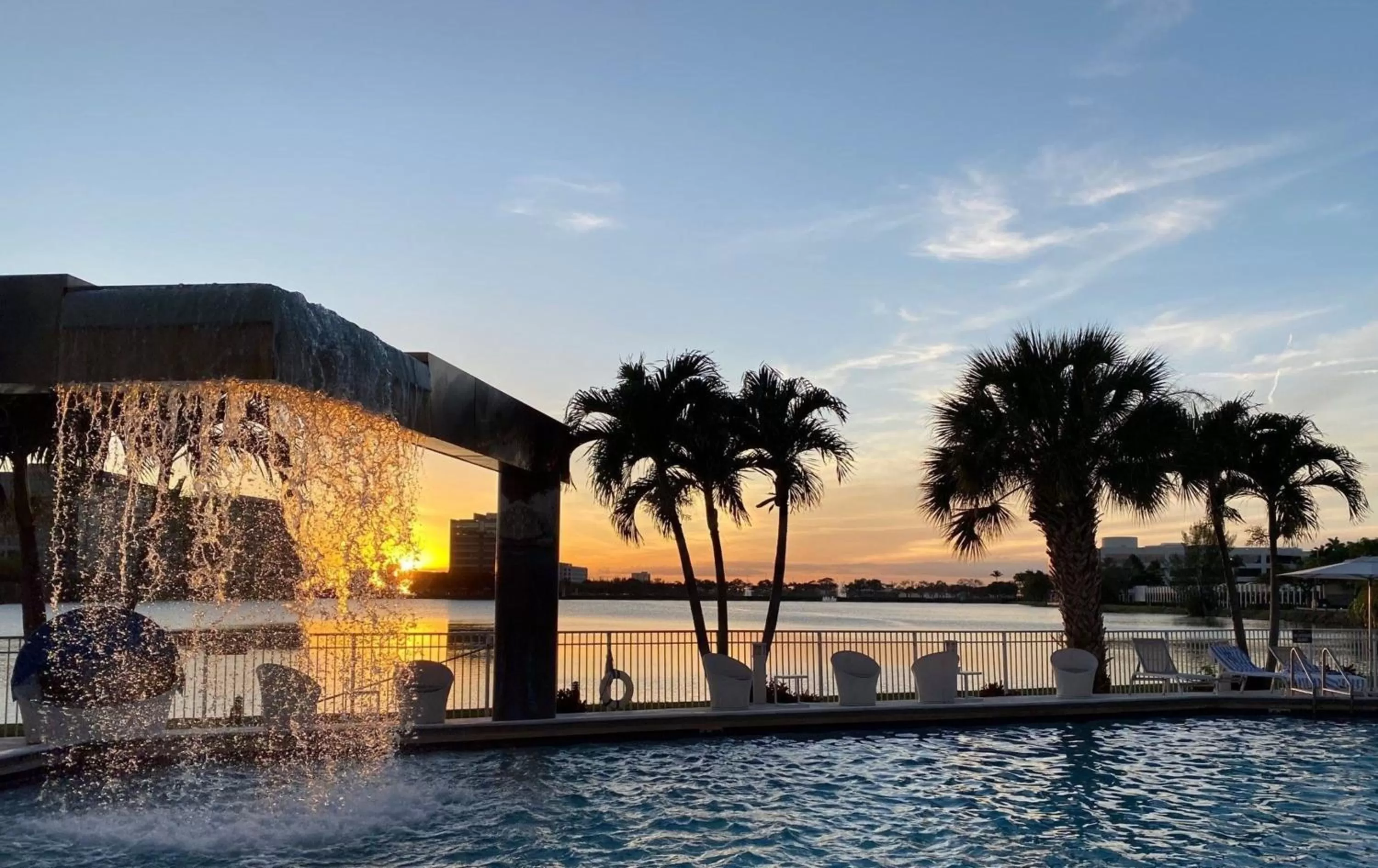 Pool view in Pullman Miami Airport