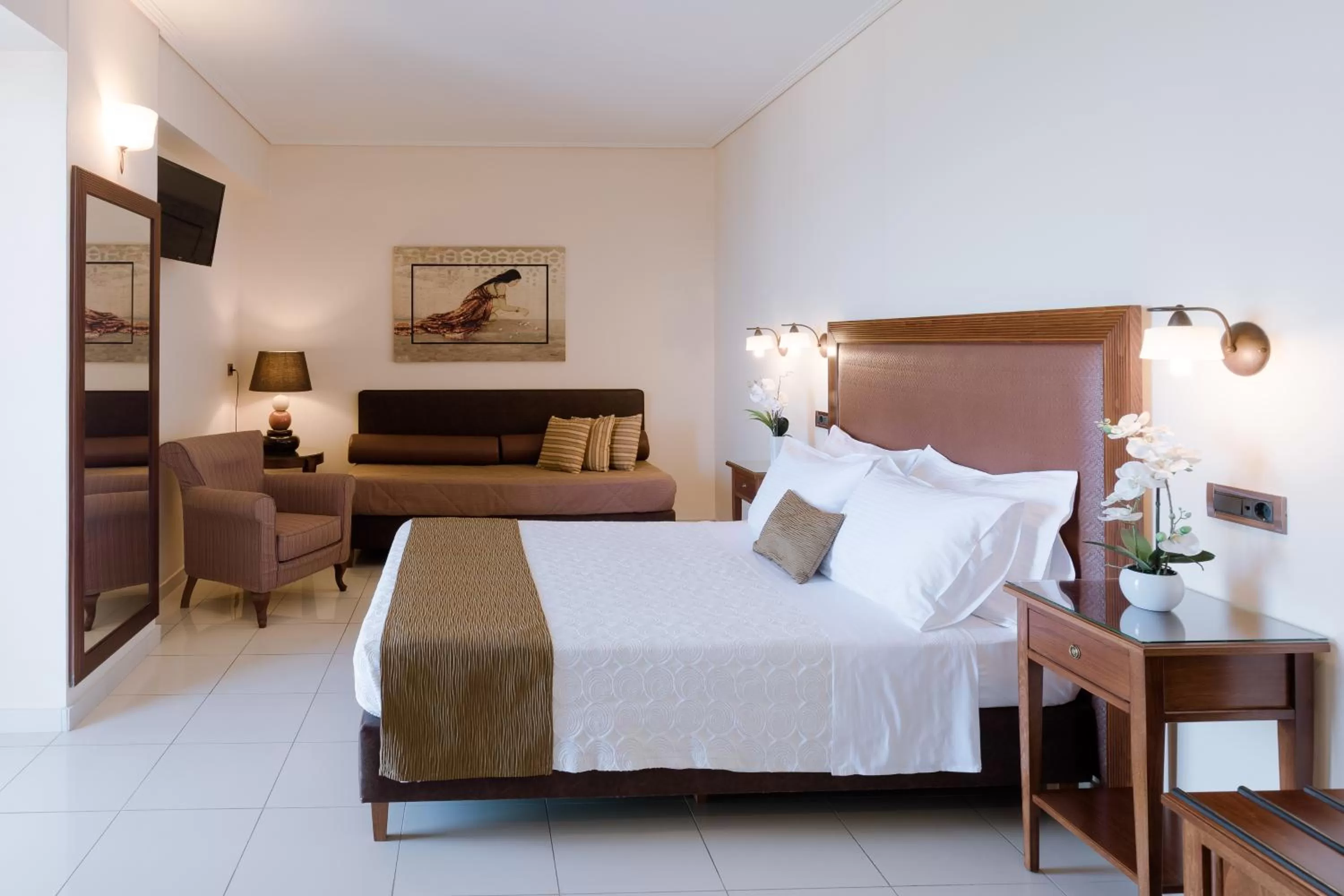 Photo of the whole room, Bed in Akti Taygetos - Conference Resort