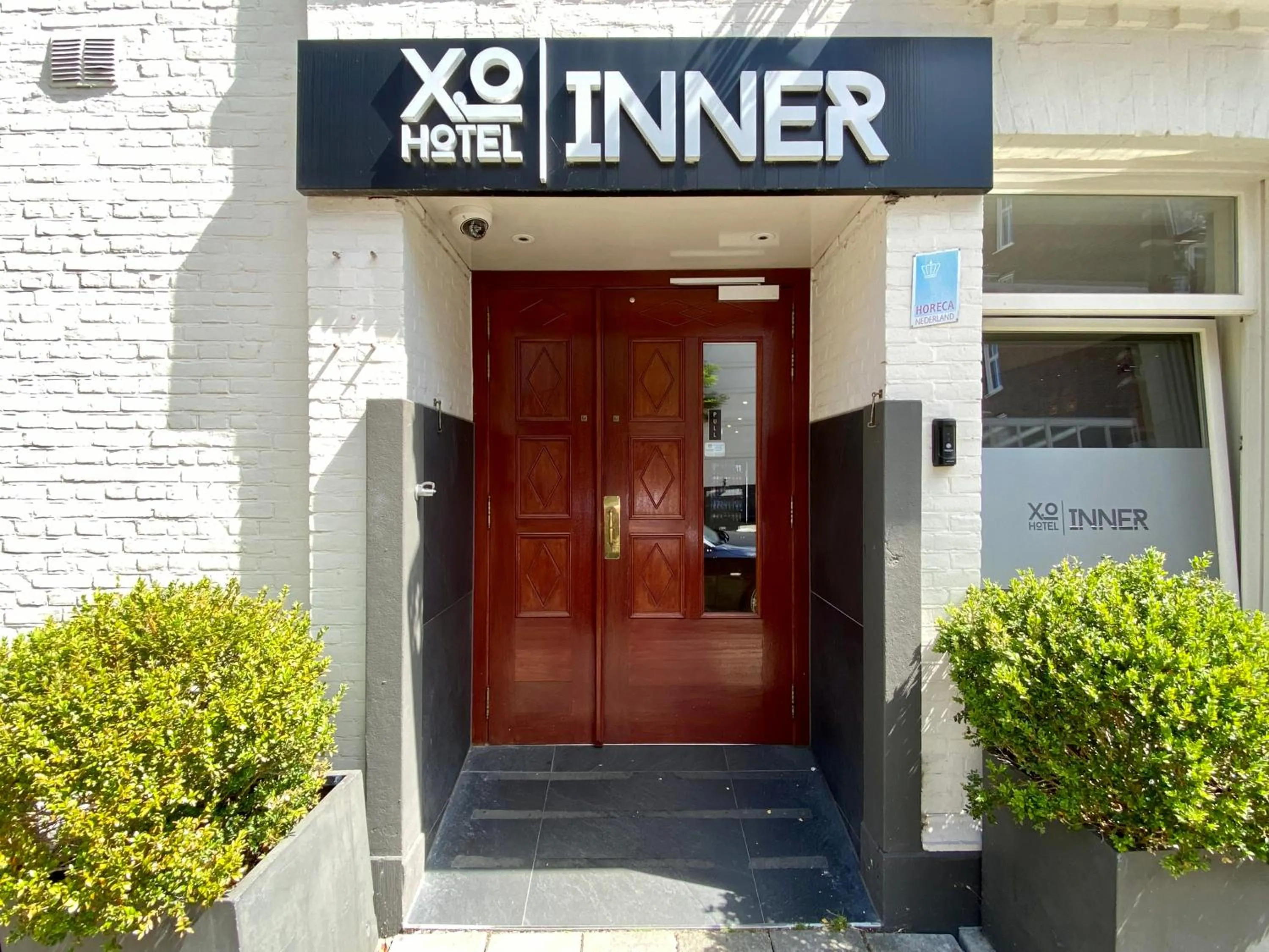 Facade/entrance in XO Hotel Inner