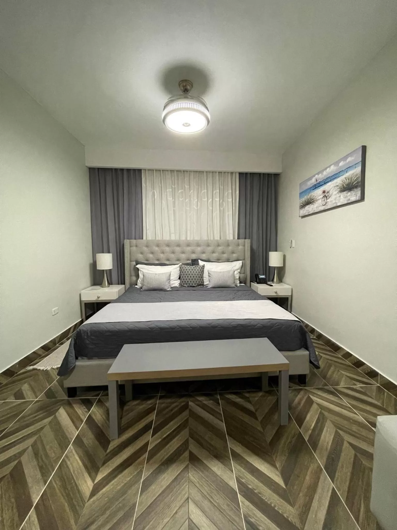 Bed in Hotel Monarca