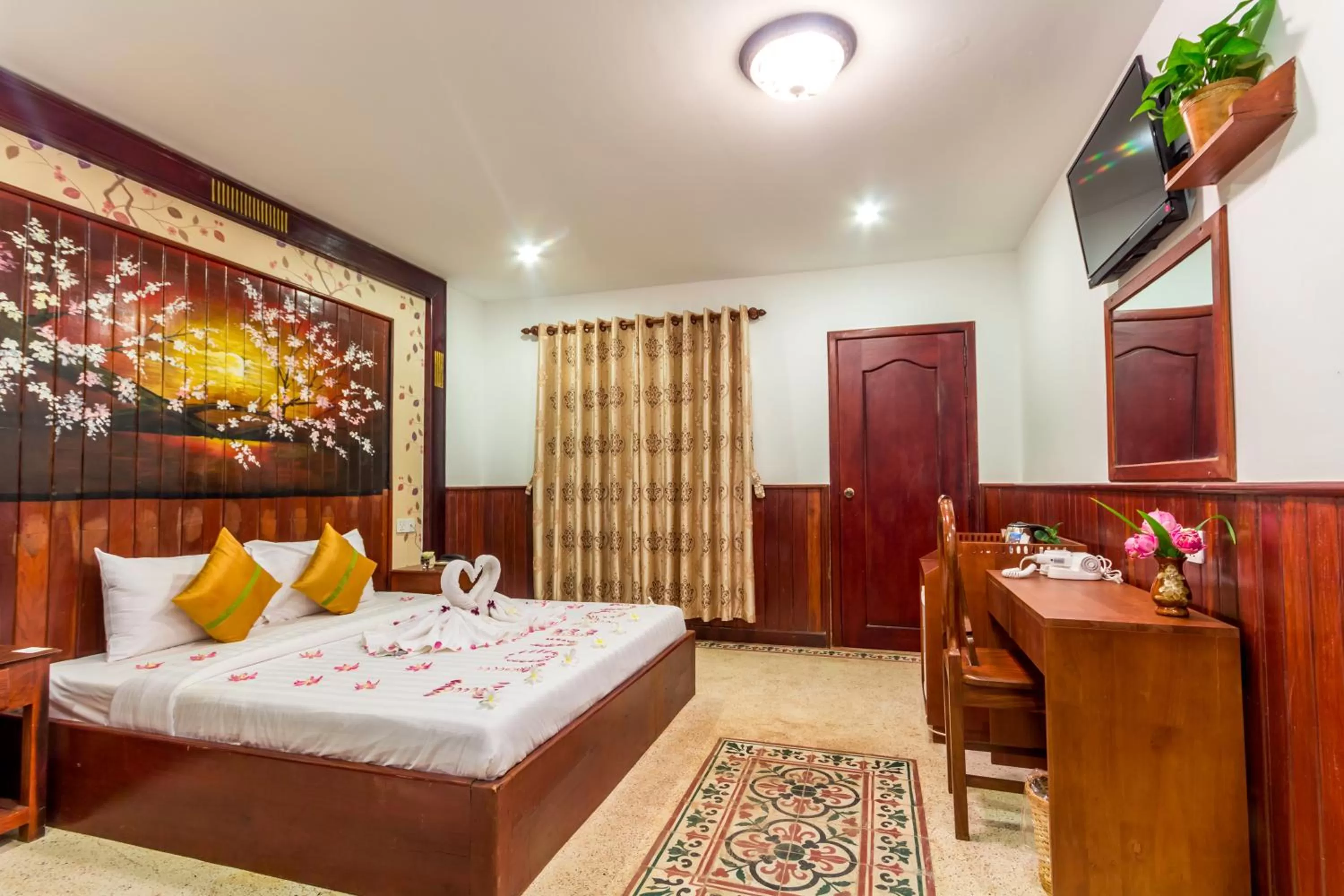 Bed in BayStone Resort