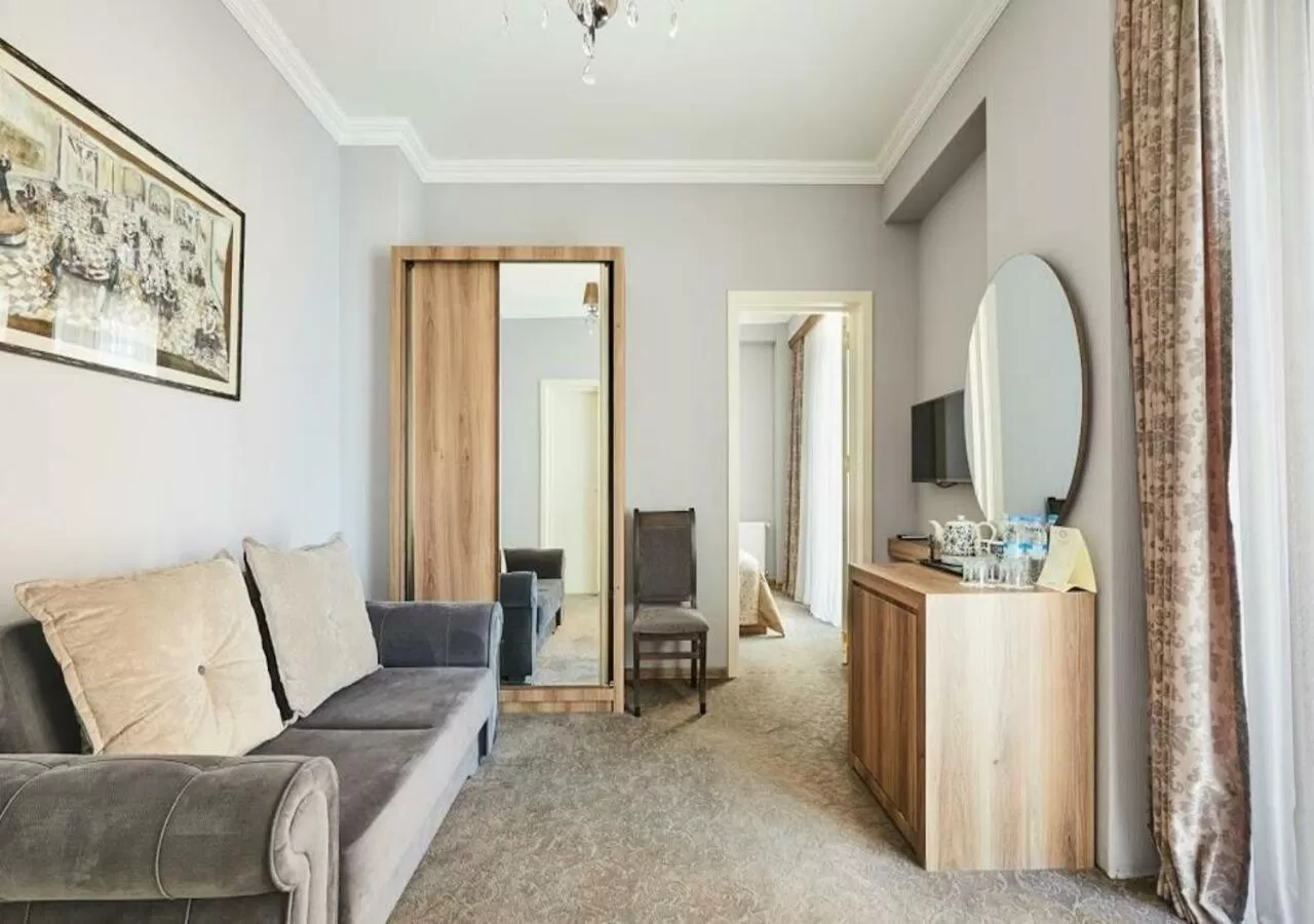 Living room in Hotel Pushkin