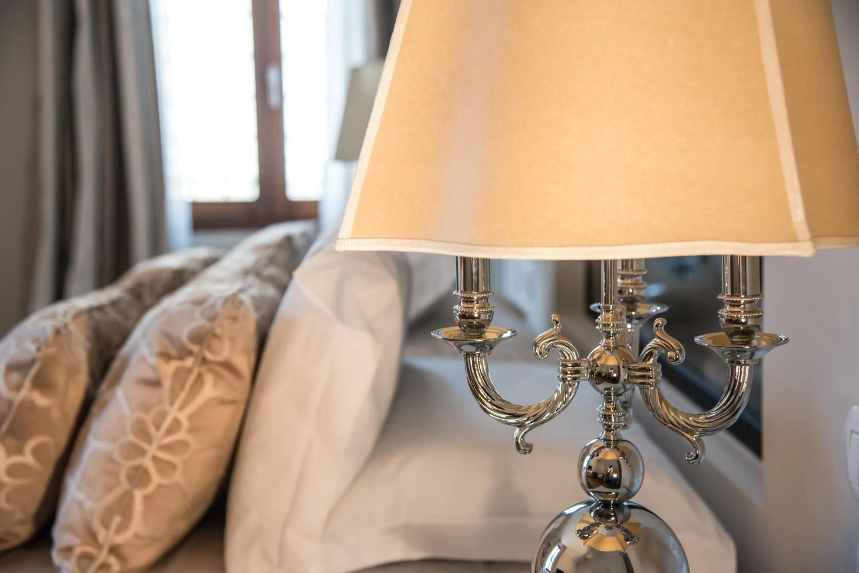 Decorative detail, Bed in Hotel Monte Cenci