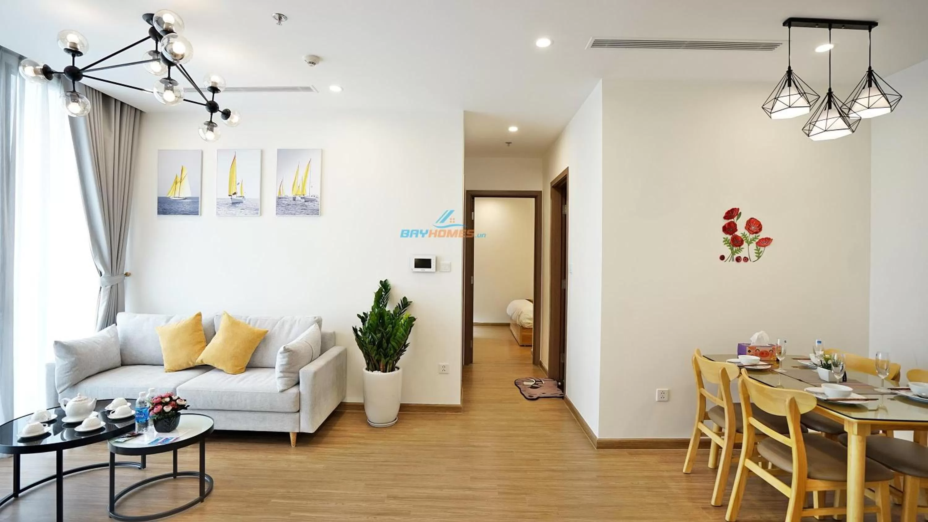 Seating Area in Vinhomes Skylake Apartment - by Bayhomes