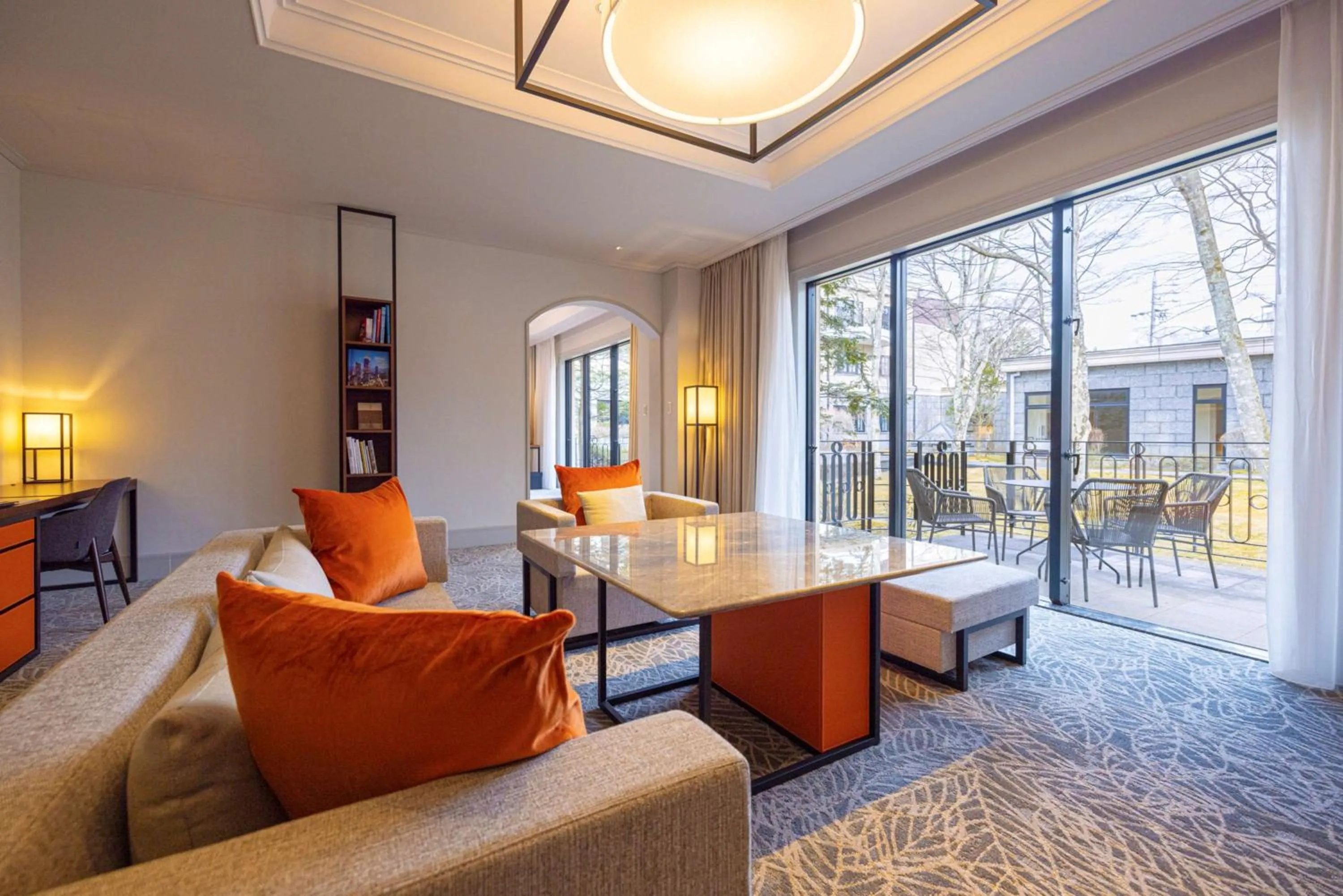 Living room in Kyukaruizawa Kikyo, Curio Collection by Hilton