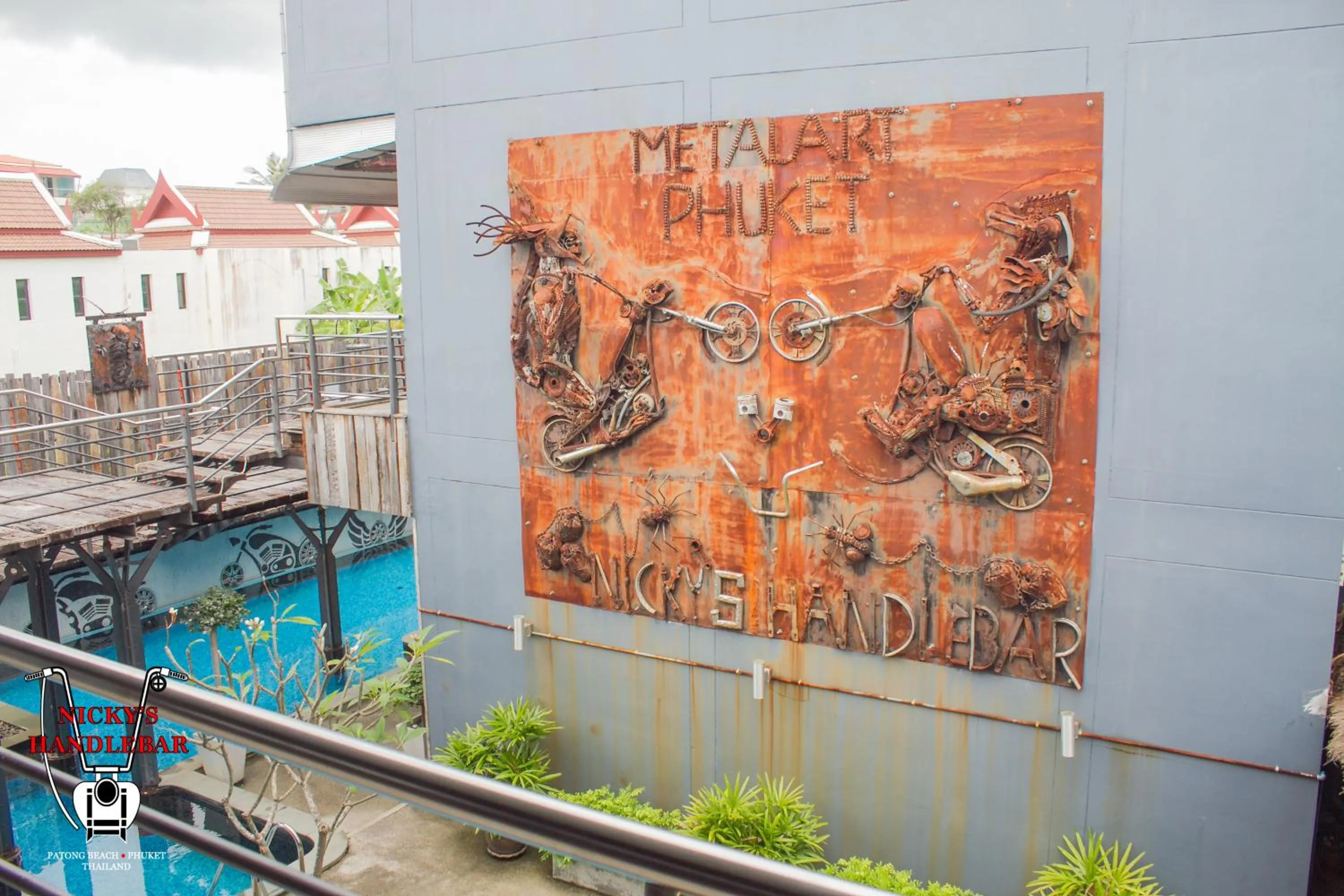 Pool view in Nicky's Handlebar