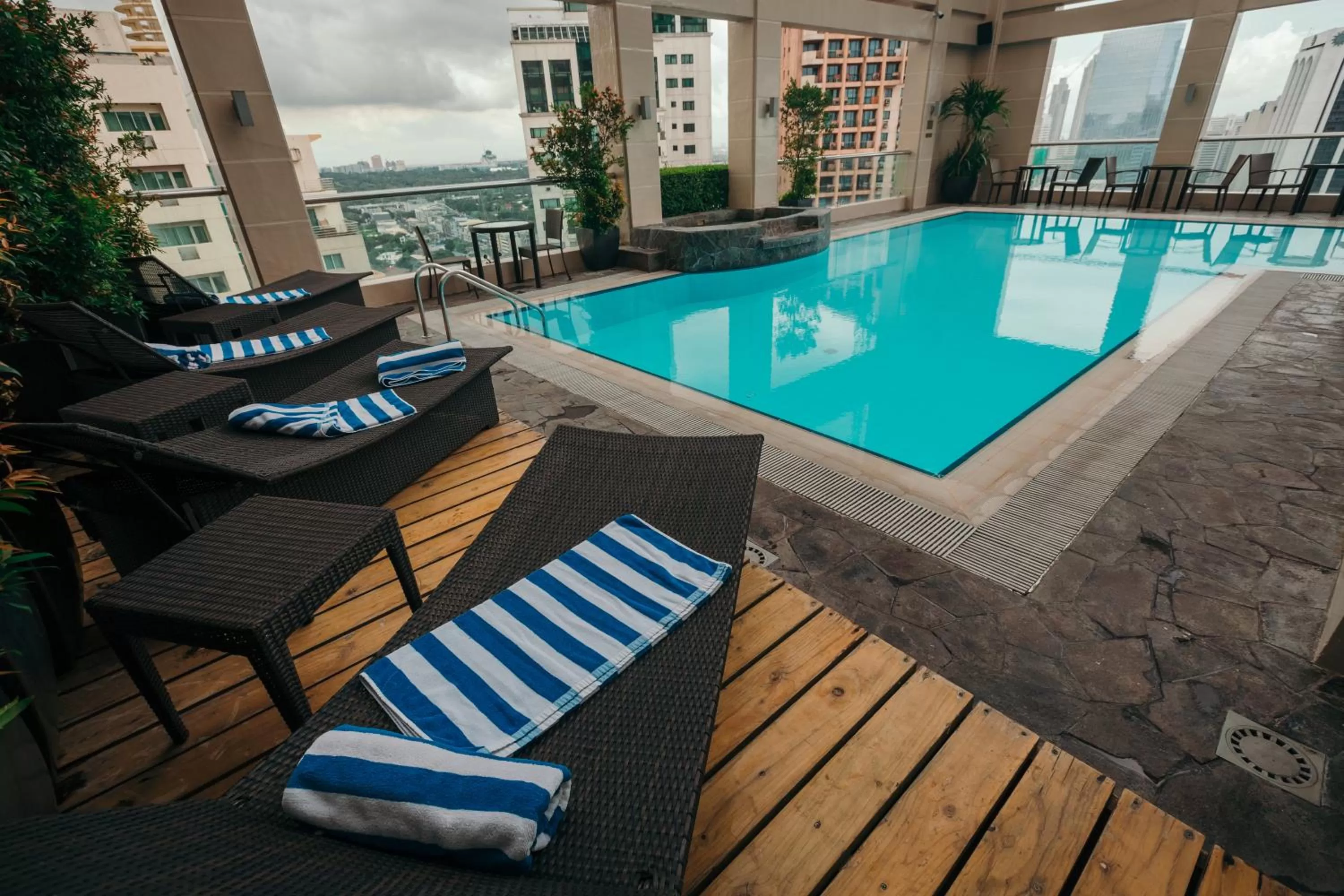Swimming pool in City Garden Hotel Makati