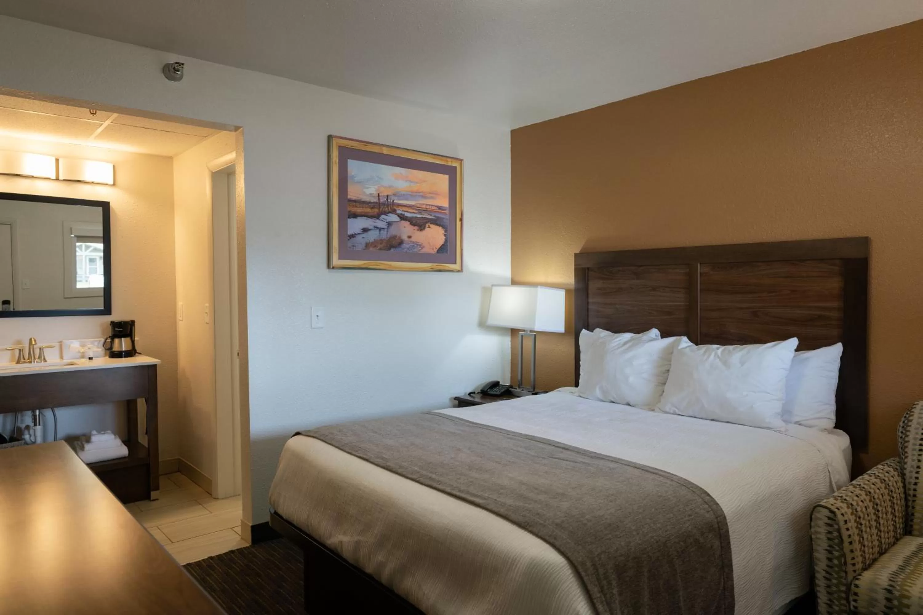 Bed in Riviera Motor Lodge