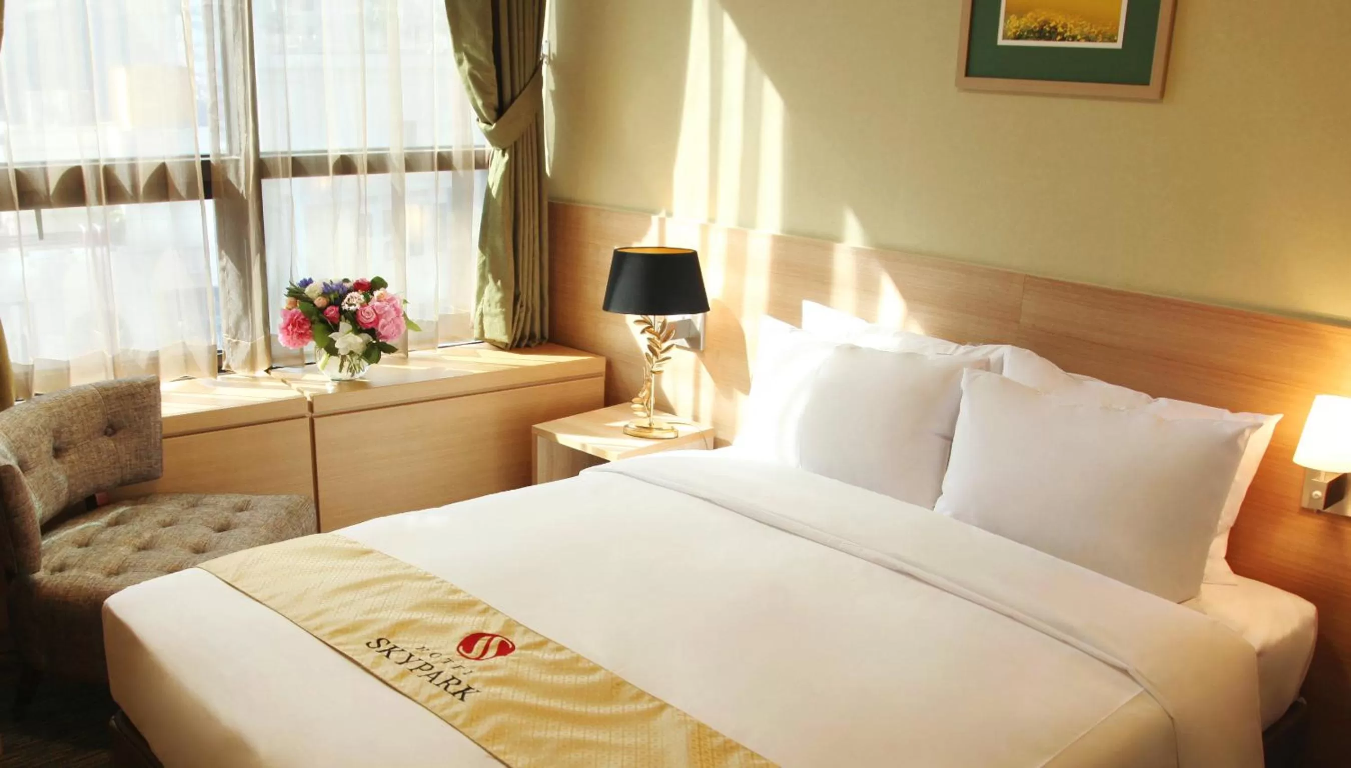 Bed in Hotel Skypark Central Myeongdong