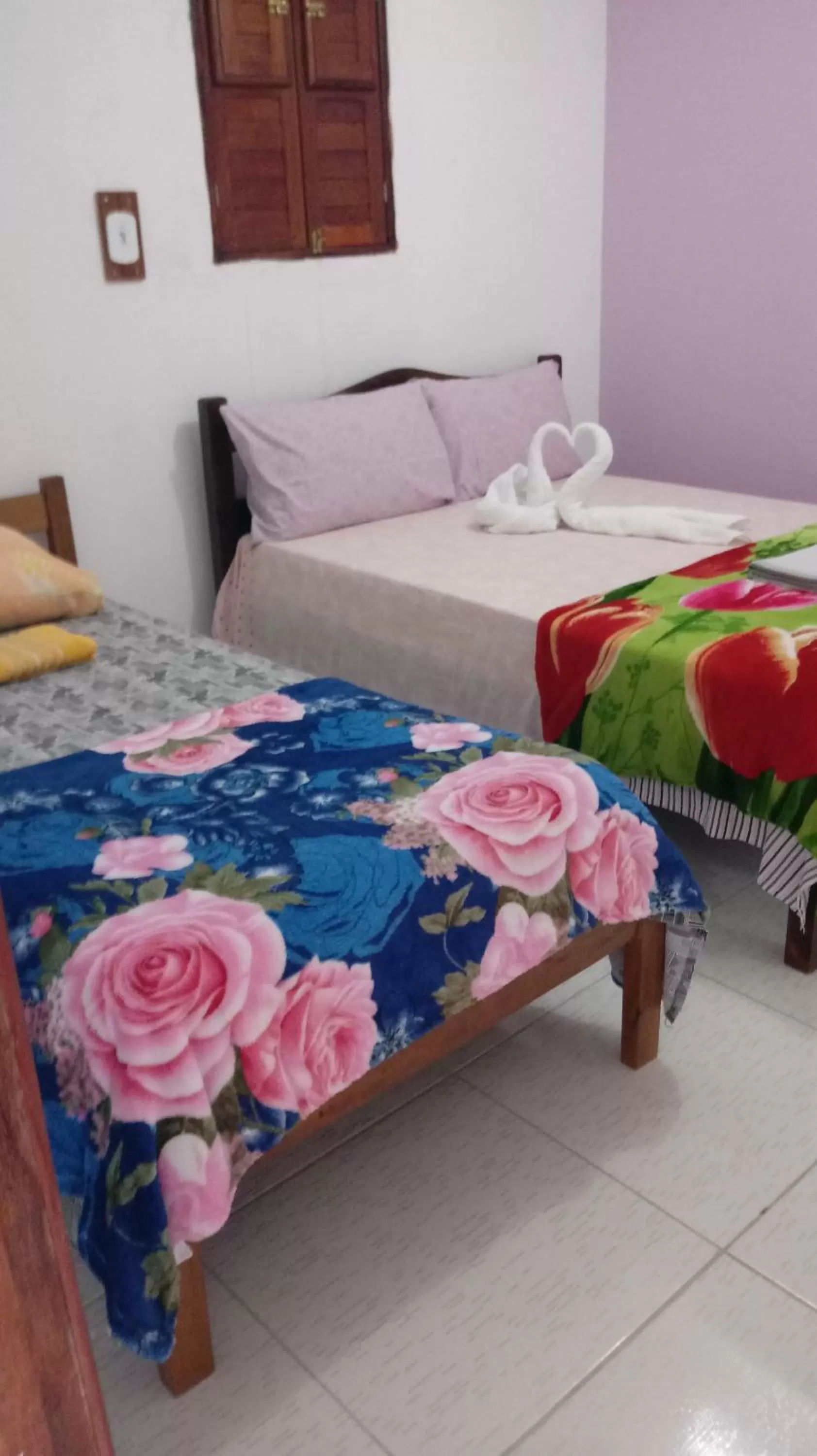 Bed in Pousada dos Ventos