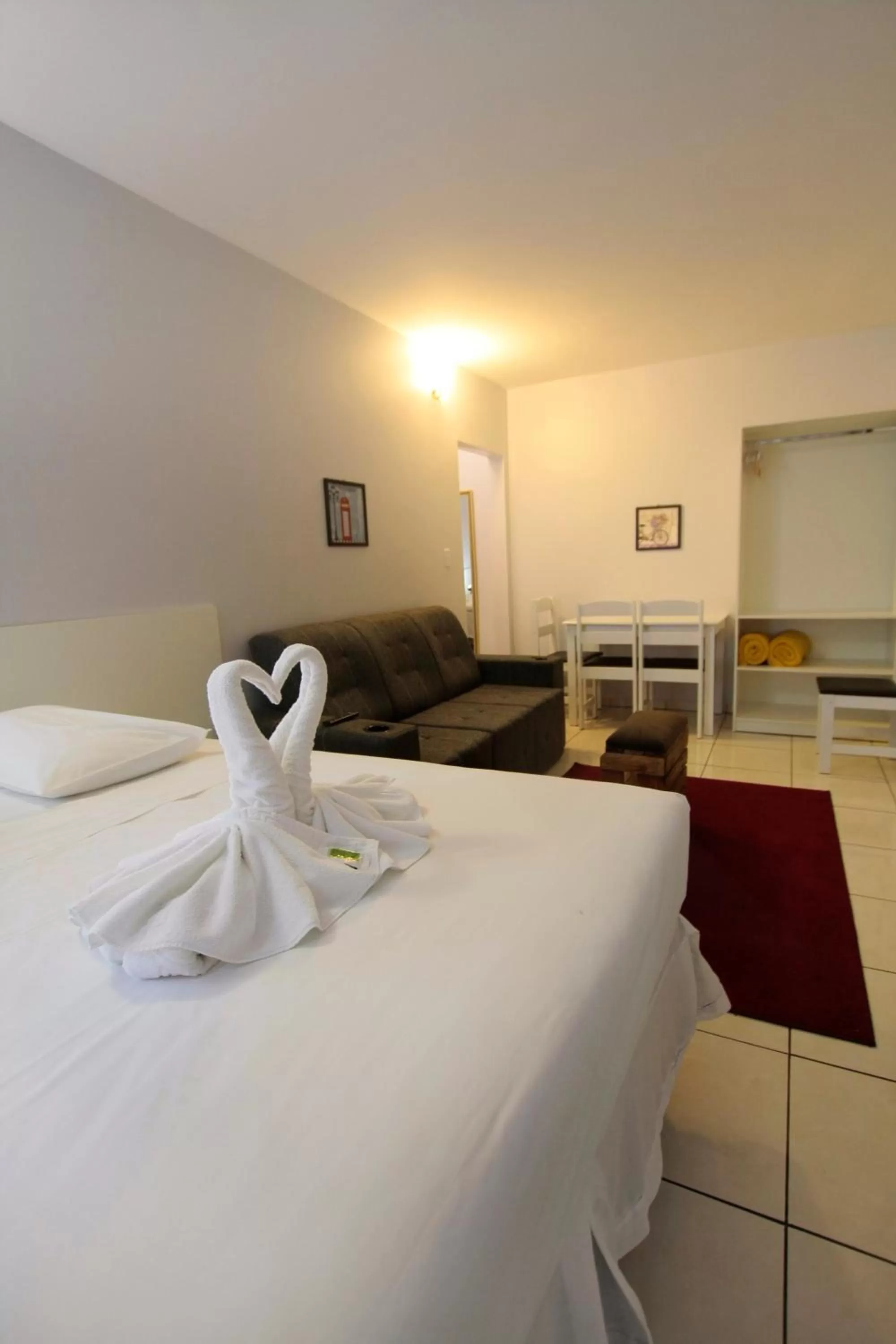 Bed in Iguassu Flats Hotel