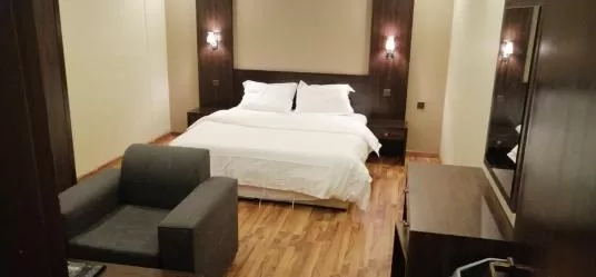 Bed in شقق درر رامه للشقق المخدومة 10