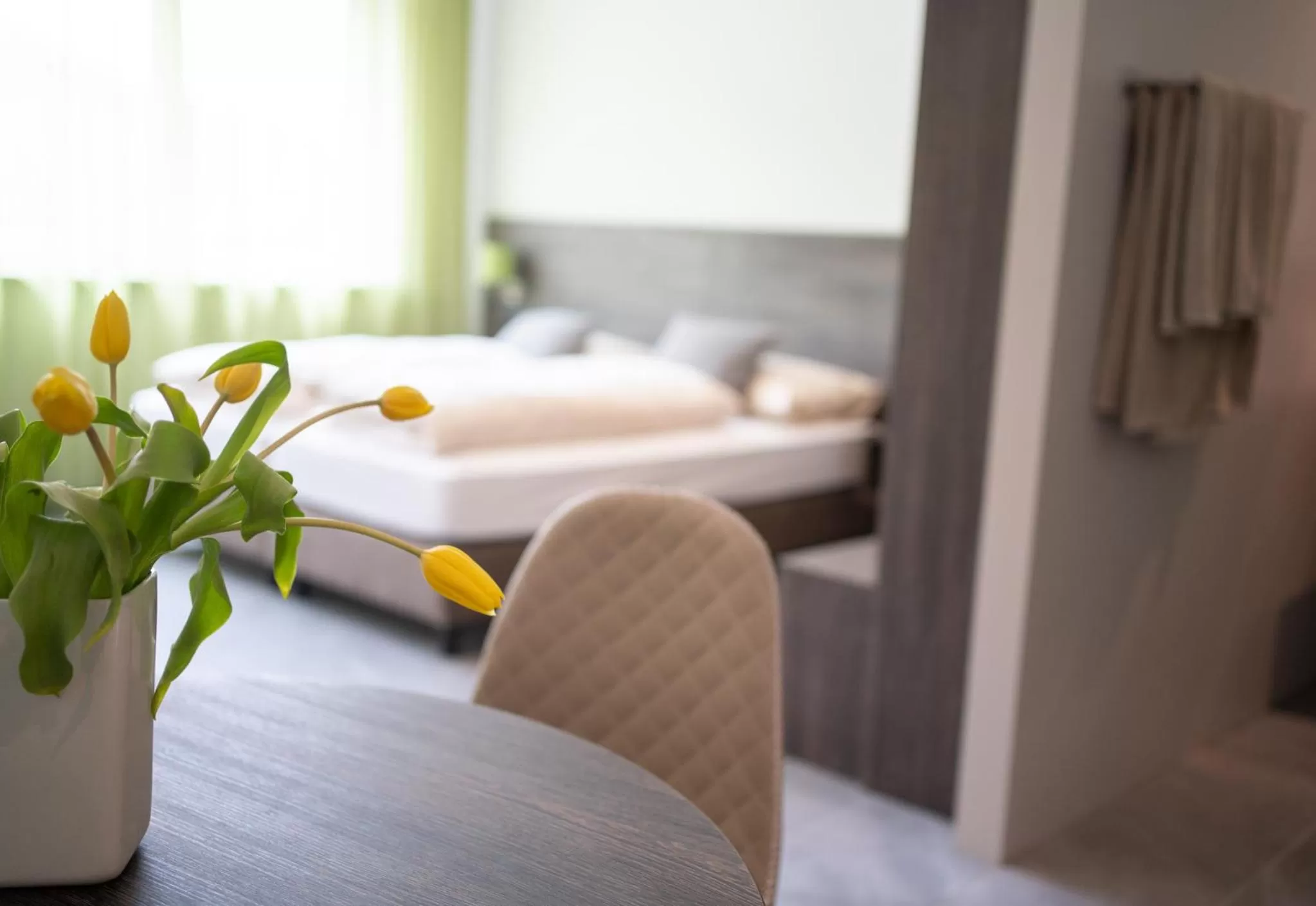 Photo of the whole room, Bed in eee Hotel Liezen