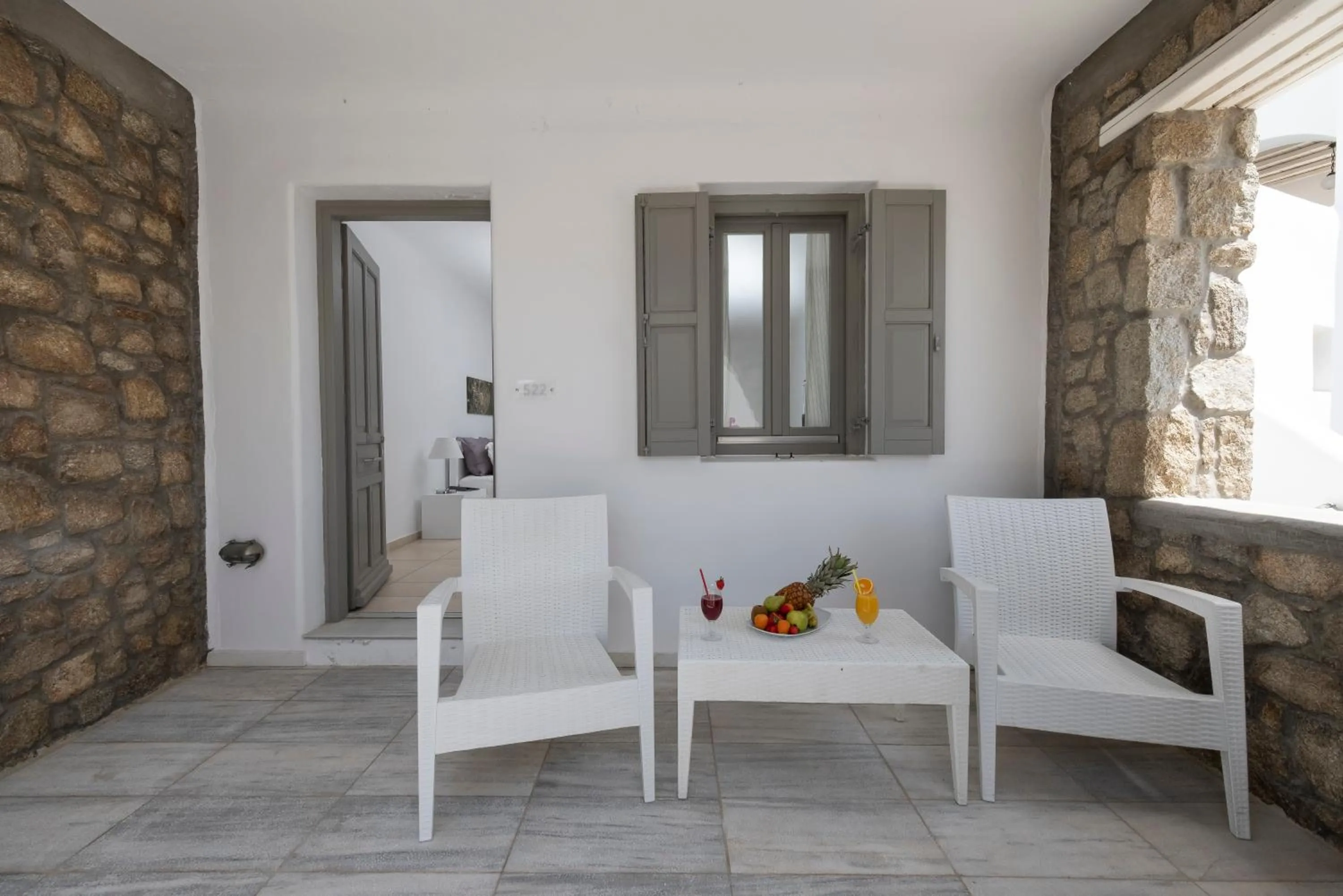 Patio in Deliades Hotel