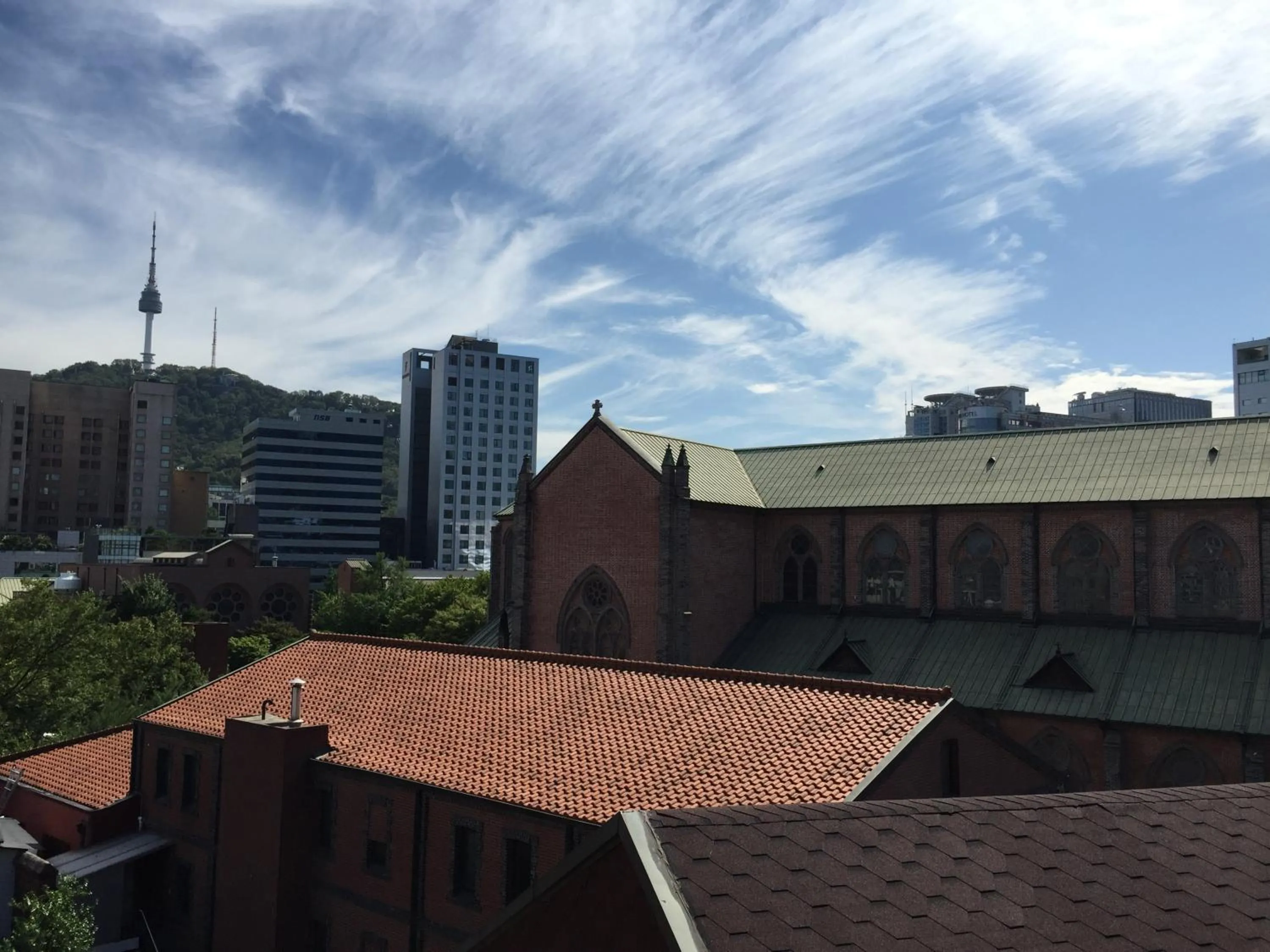 Landmark view in Ehwa In Myeongdong