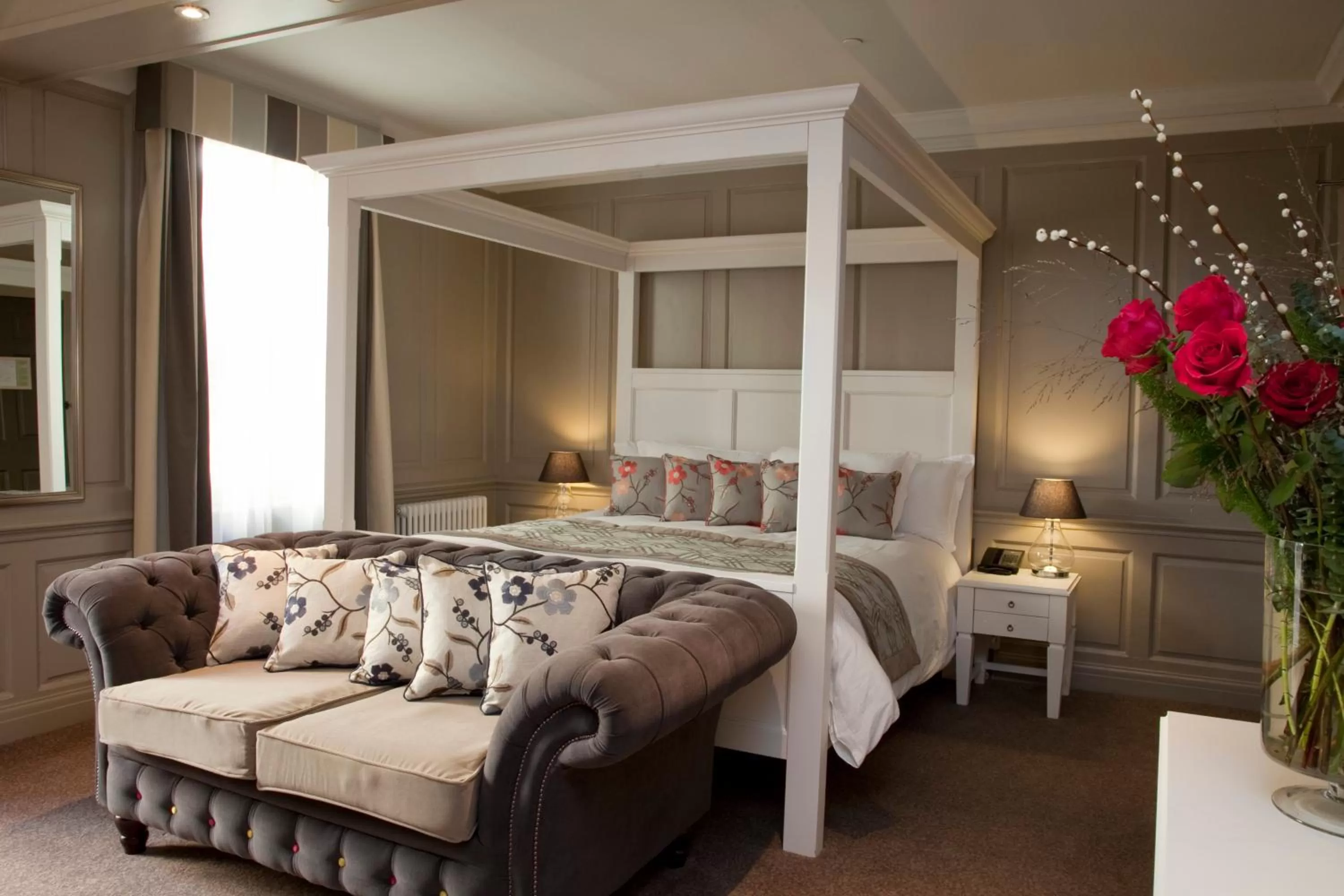 Bed in Vanbrugh House Hotel