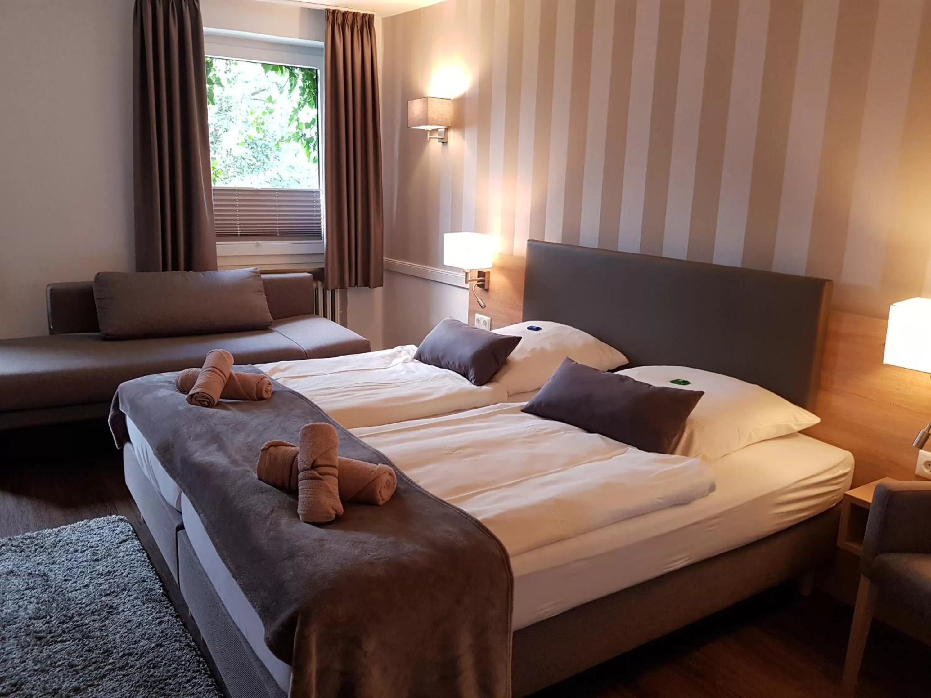 Bed in Hotel Steyerberger Hof