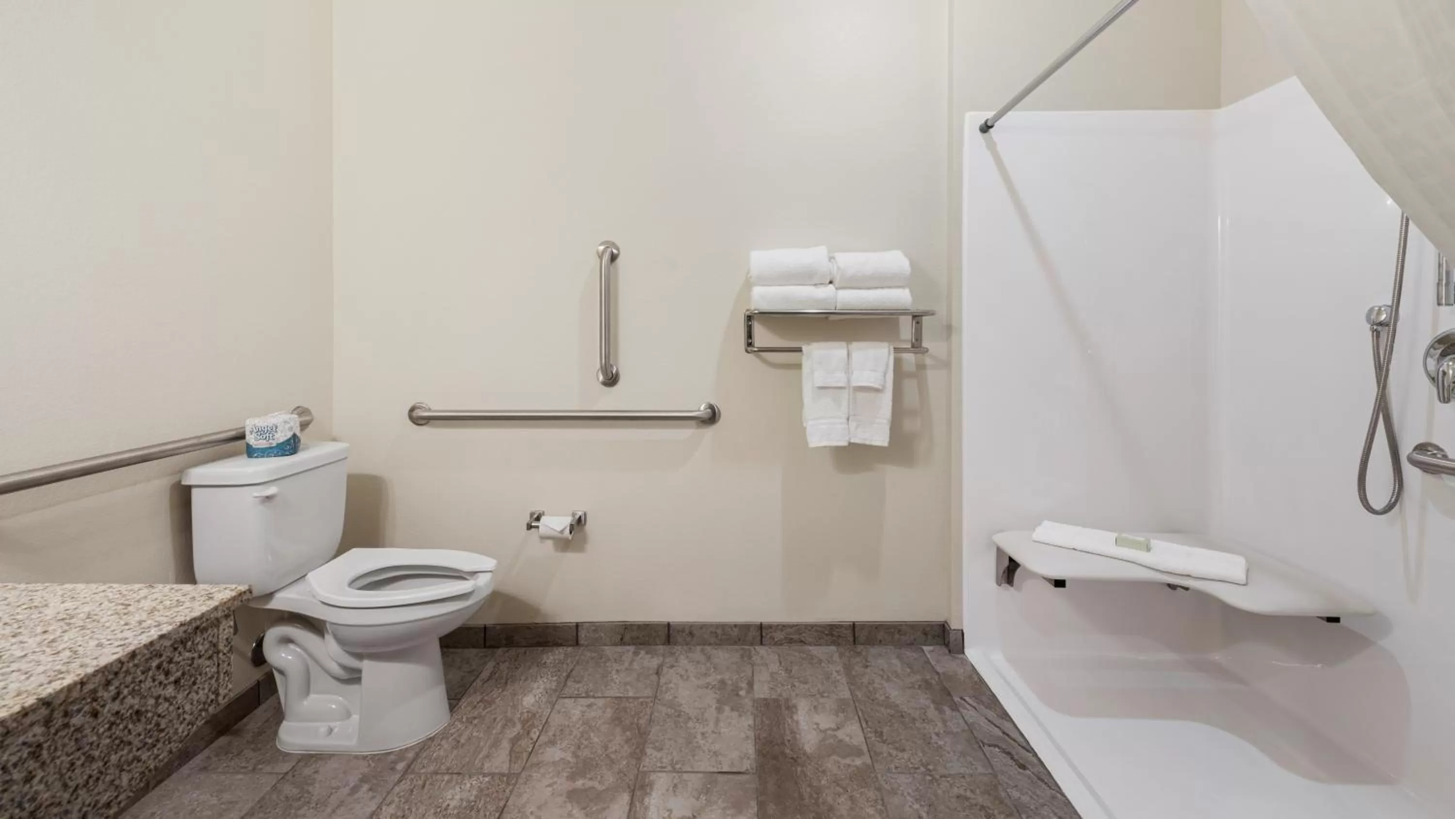 Shower in Cobblestone Hotel & Suites - Two Rivers