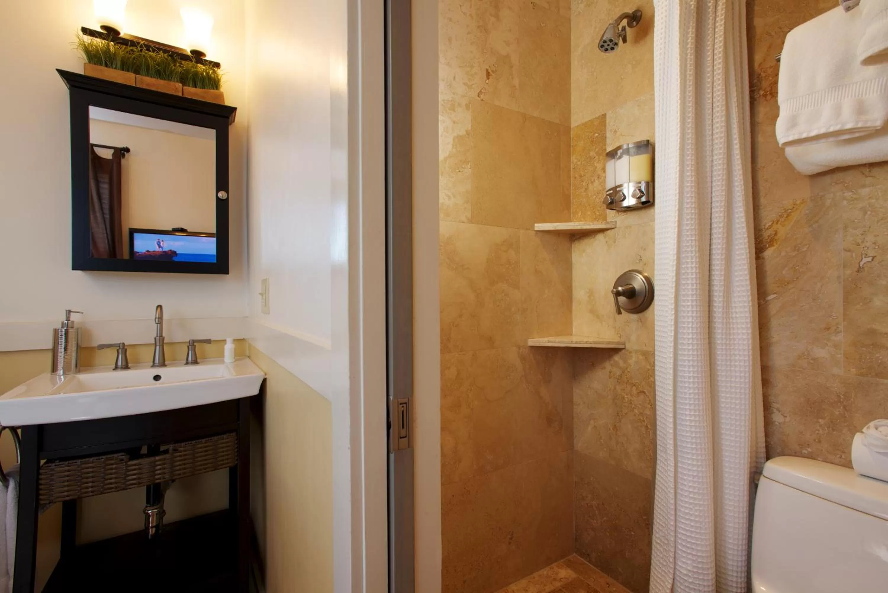 Shower, Bathroom in Paia Inn