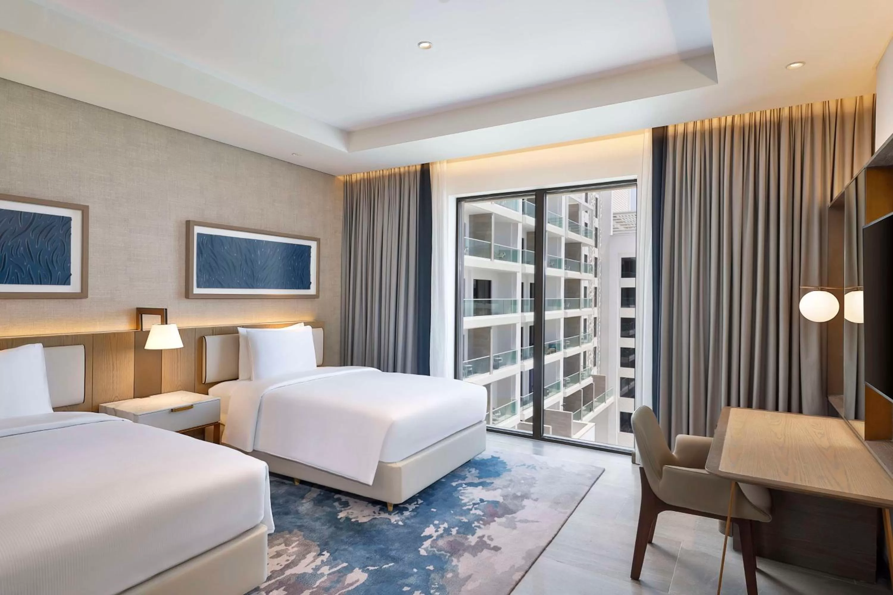 Bedroom, Bed in Hilton Abu Dhabi Yas Island