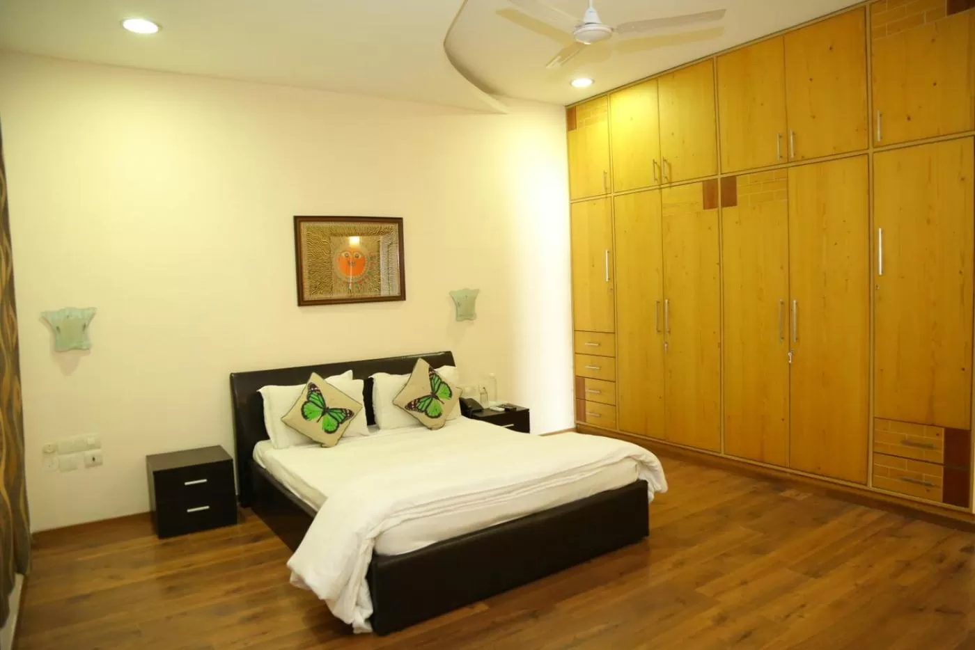 Bed in Swan Suites Madhapur