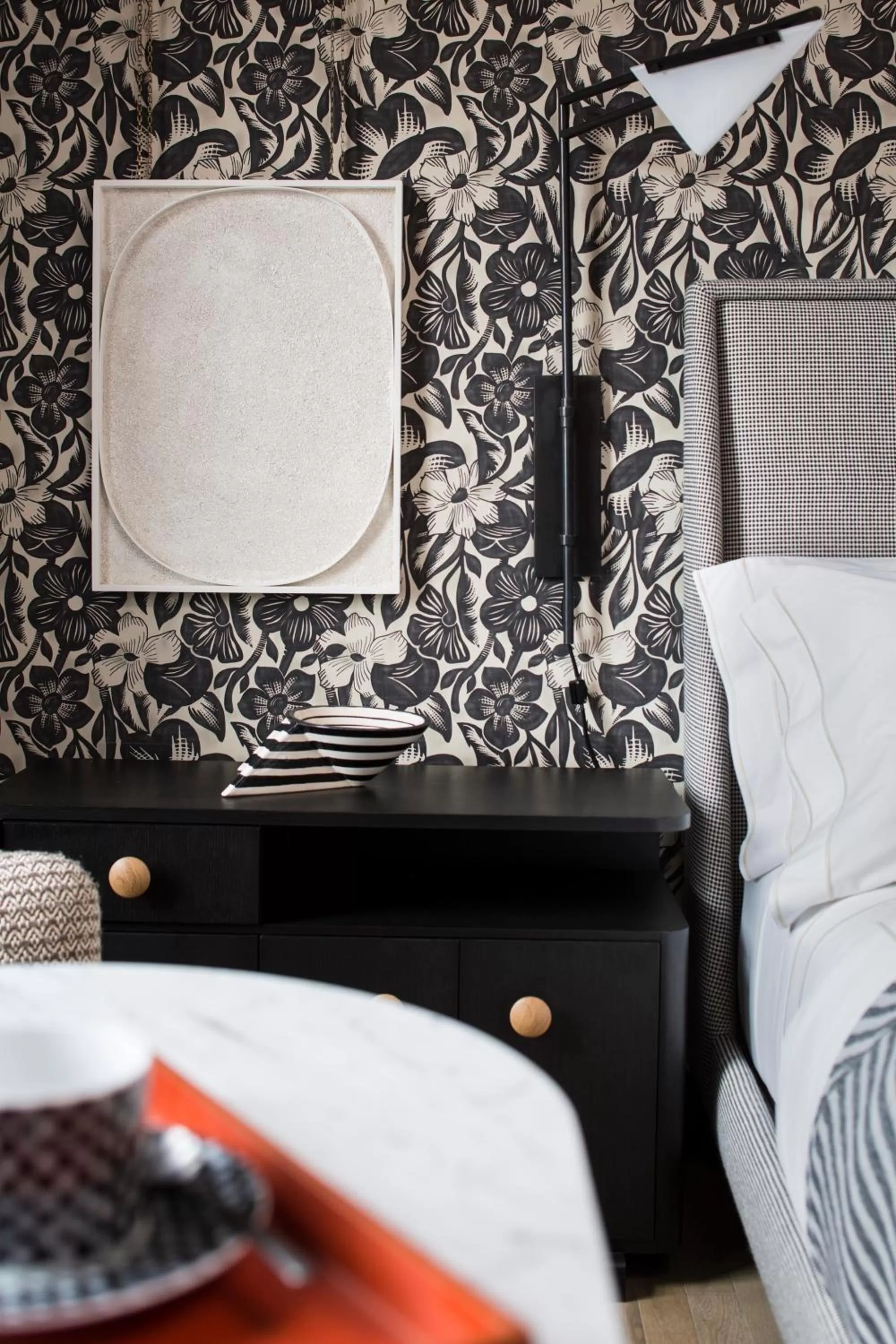 Decorative detail, Bed in San Francisco Proper Hotel, a Member of Design Hotels